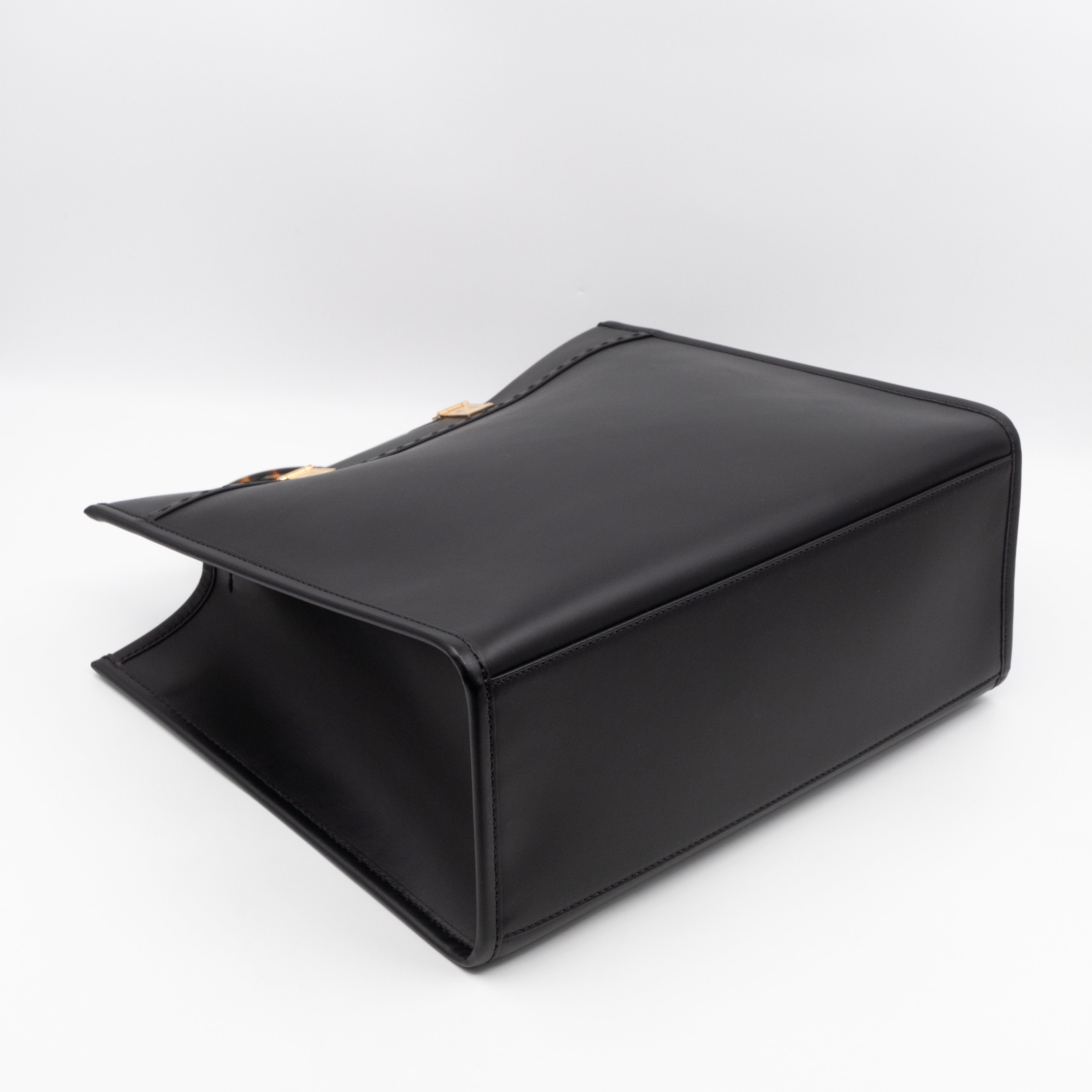 Sunshine Medium Black Leather