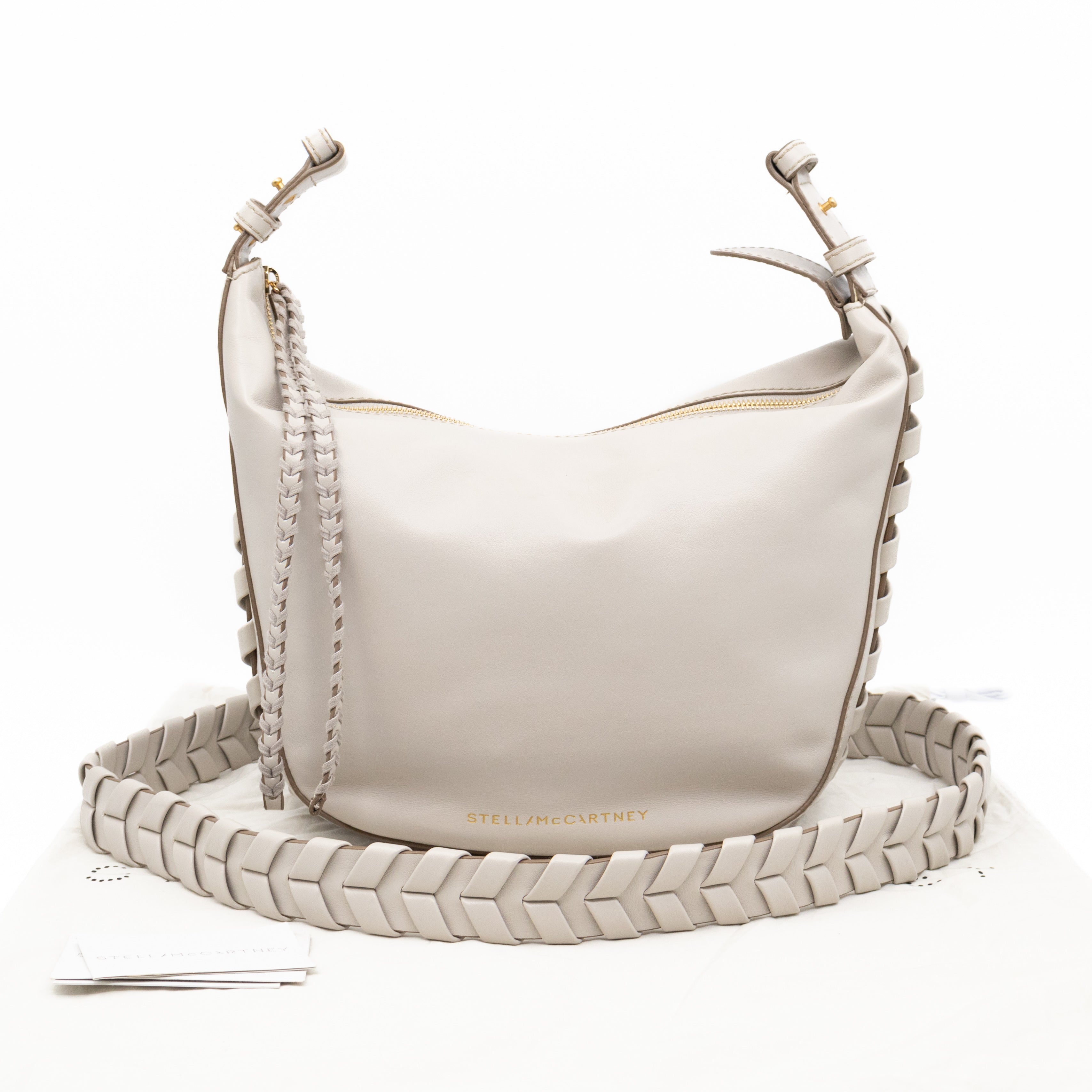 Medium Zip Hobo Shoulder Bag Clay