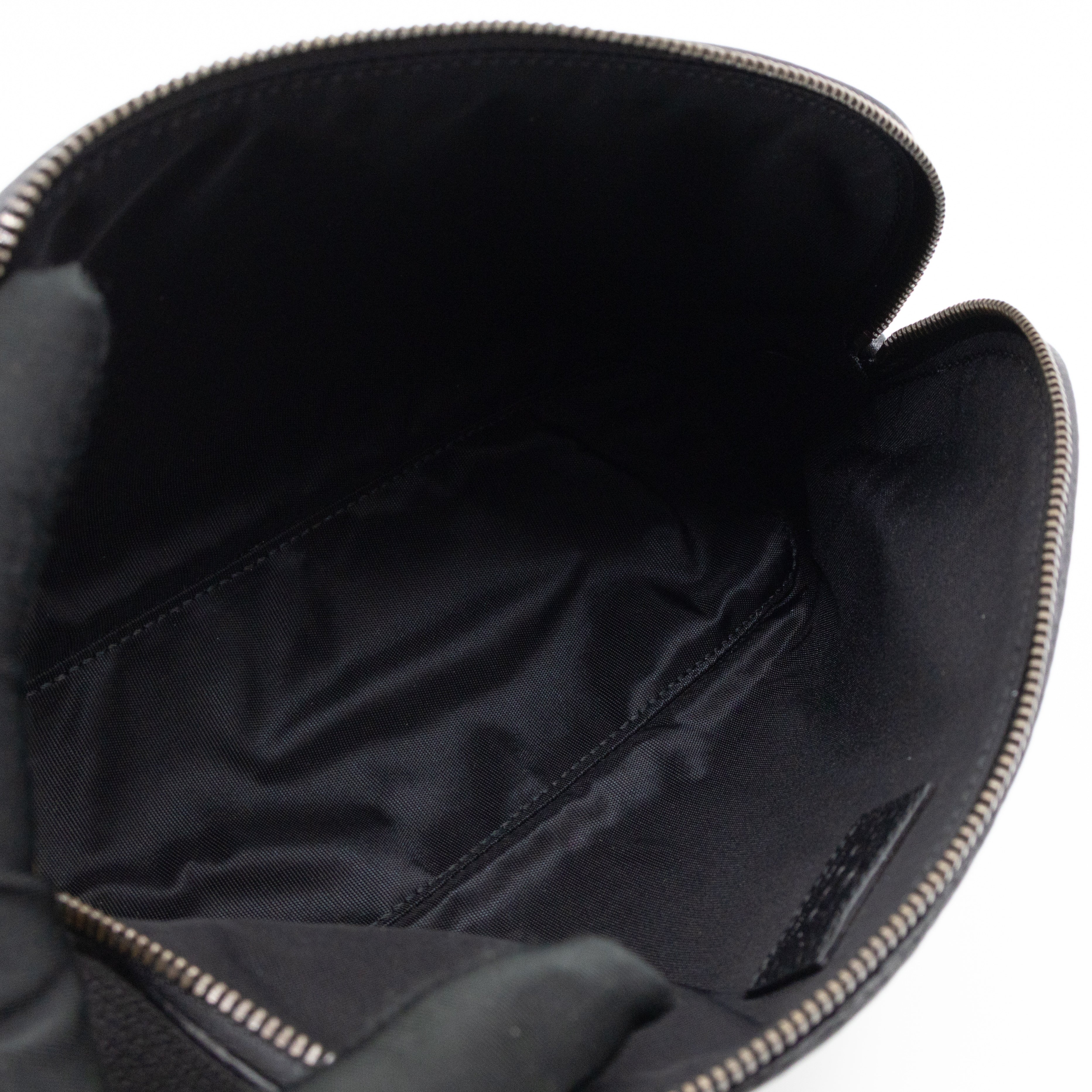 Bamboo Puller GG Beauty Case Black Leather
