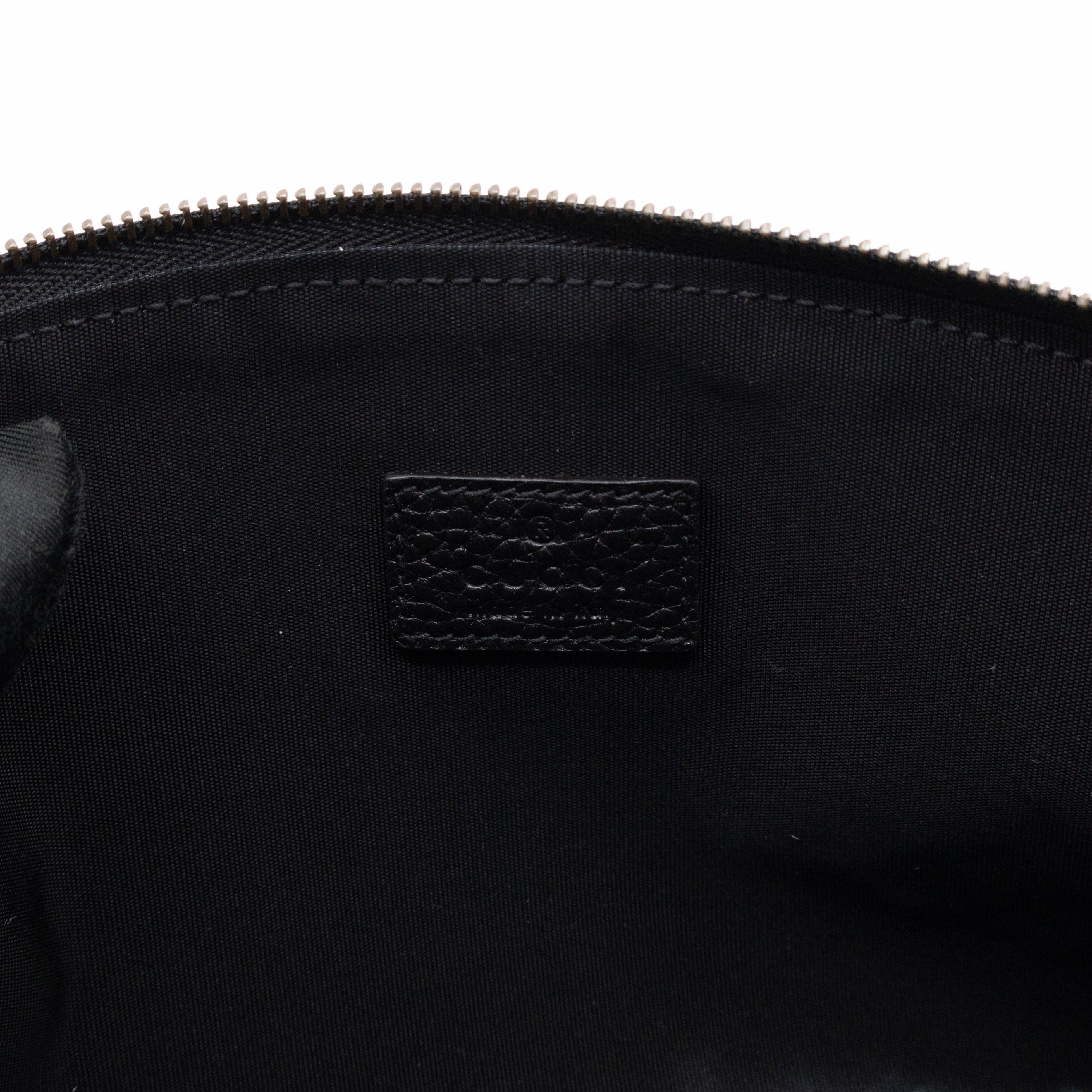 Bamboo Puller GG Beauty Case Black Leather