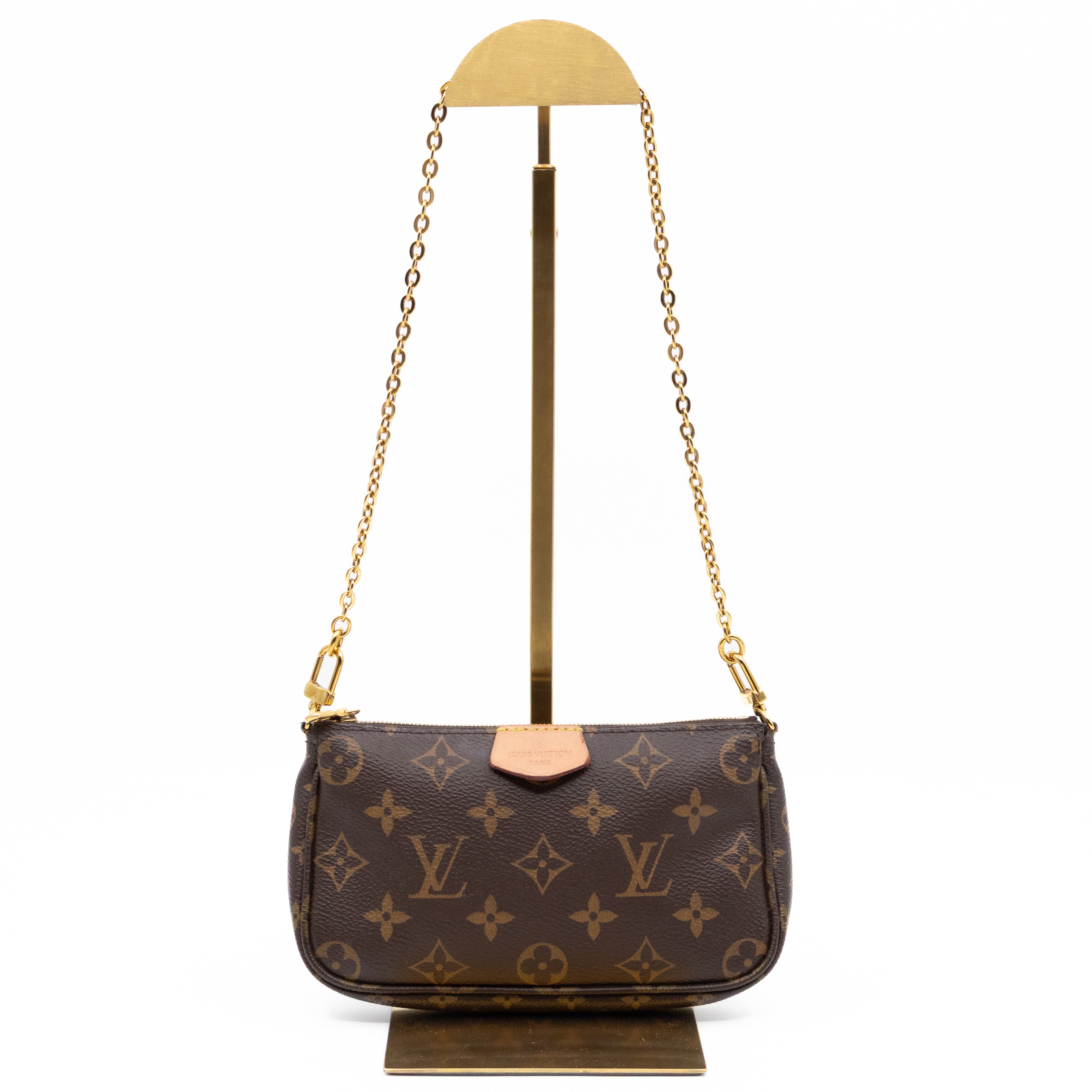 Pochette with Chain Monogram