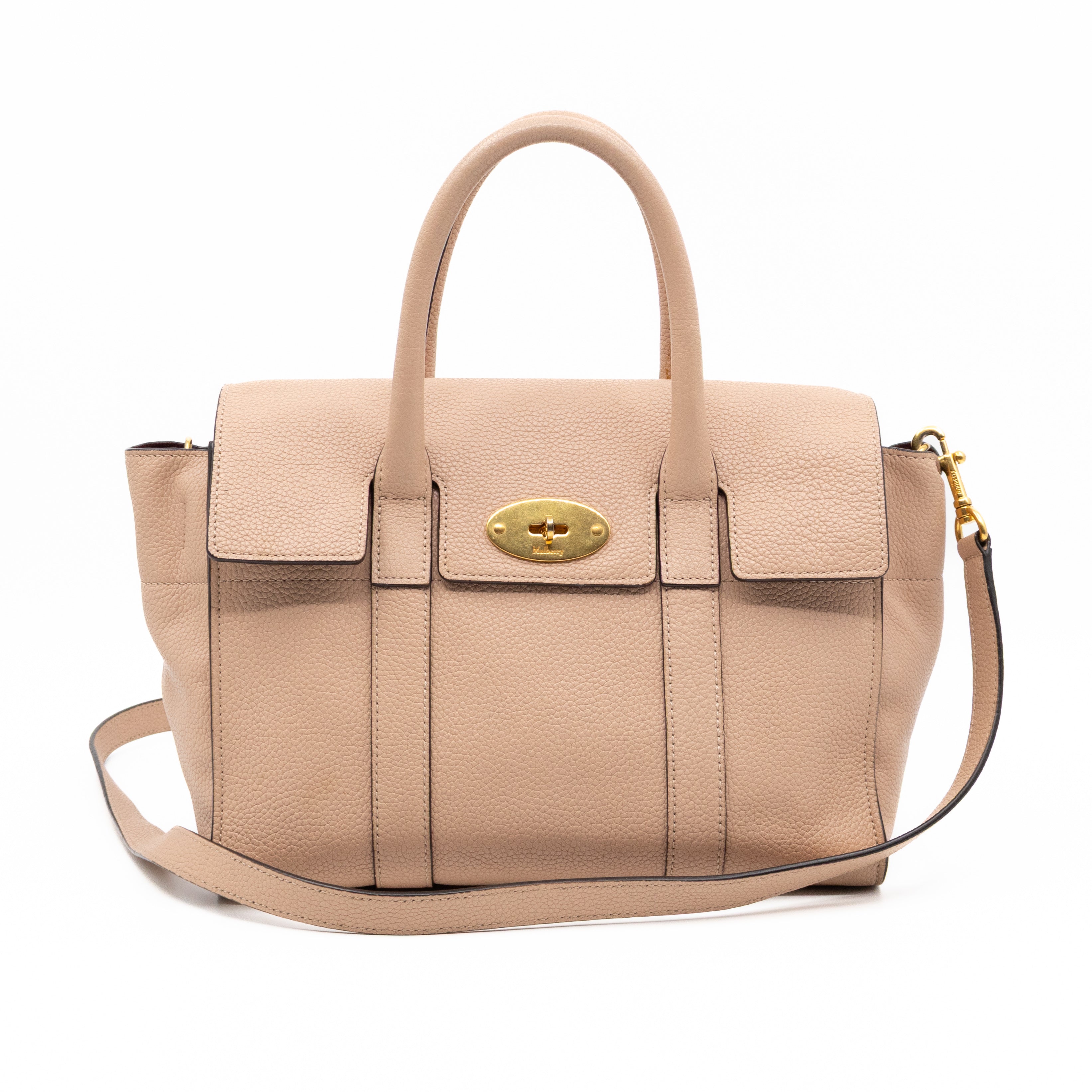 Small New Bayswater Rosewater Leather