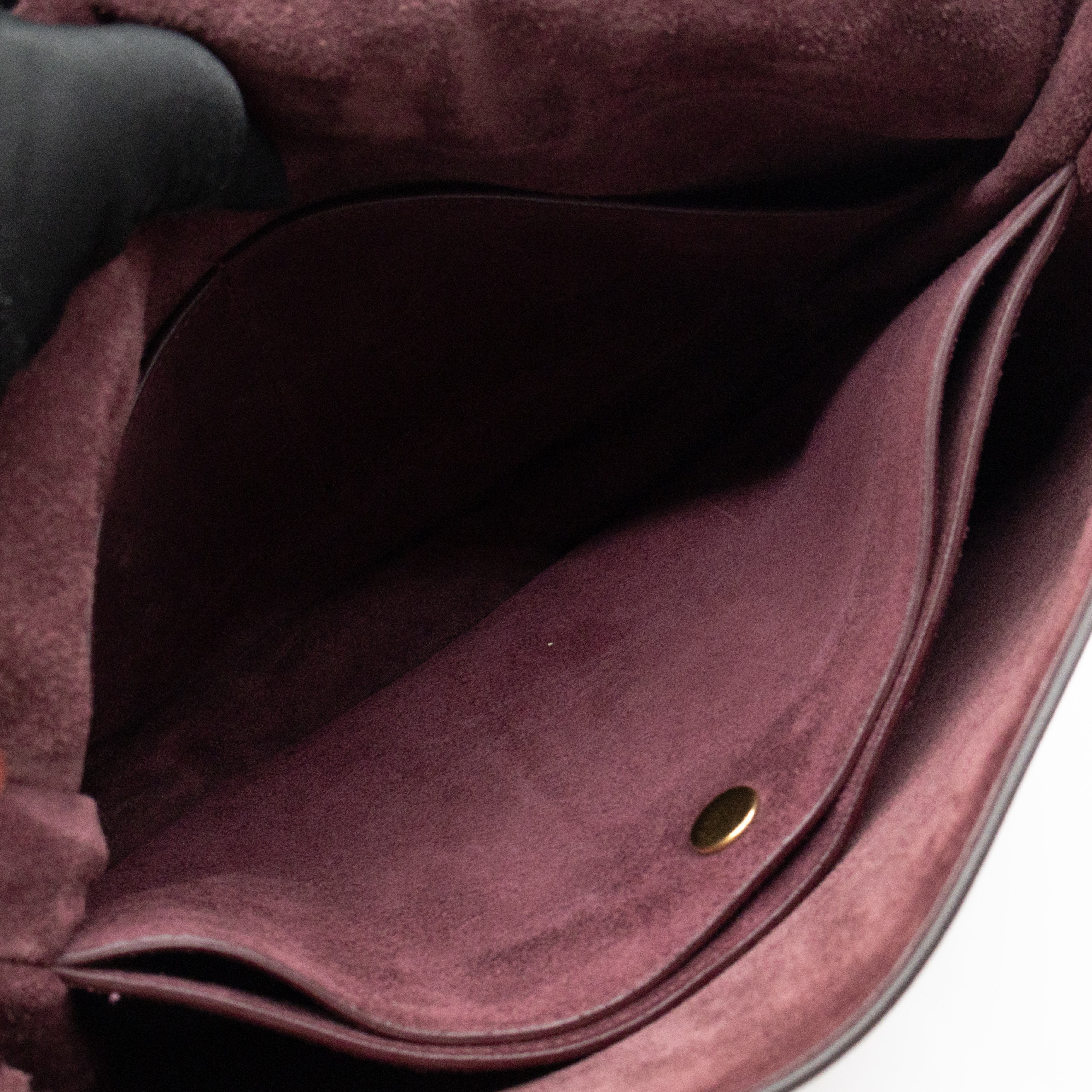 Trotteur Messenger Bag Burgundy Leather