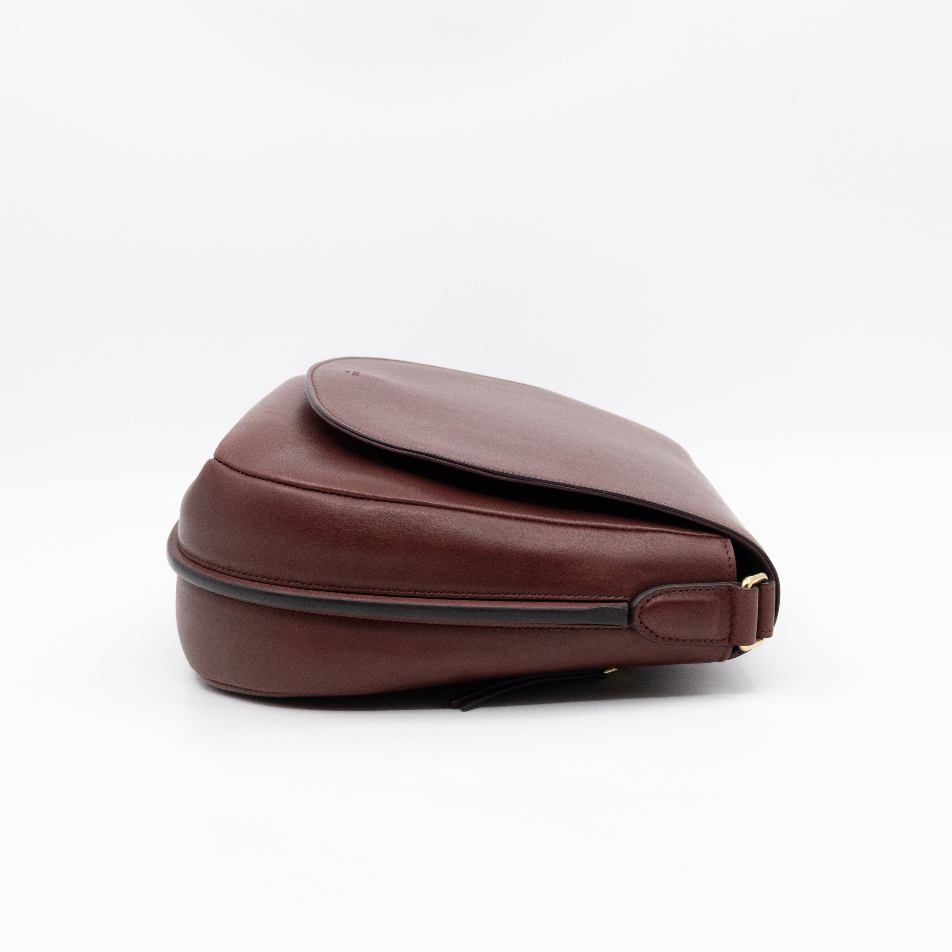Trotteur Messenger Bag Burgundy Leather