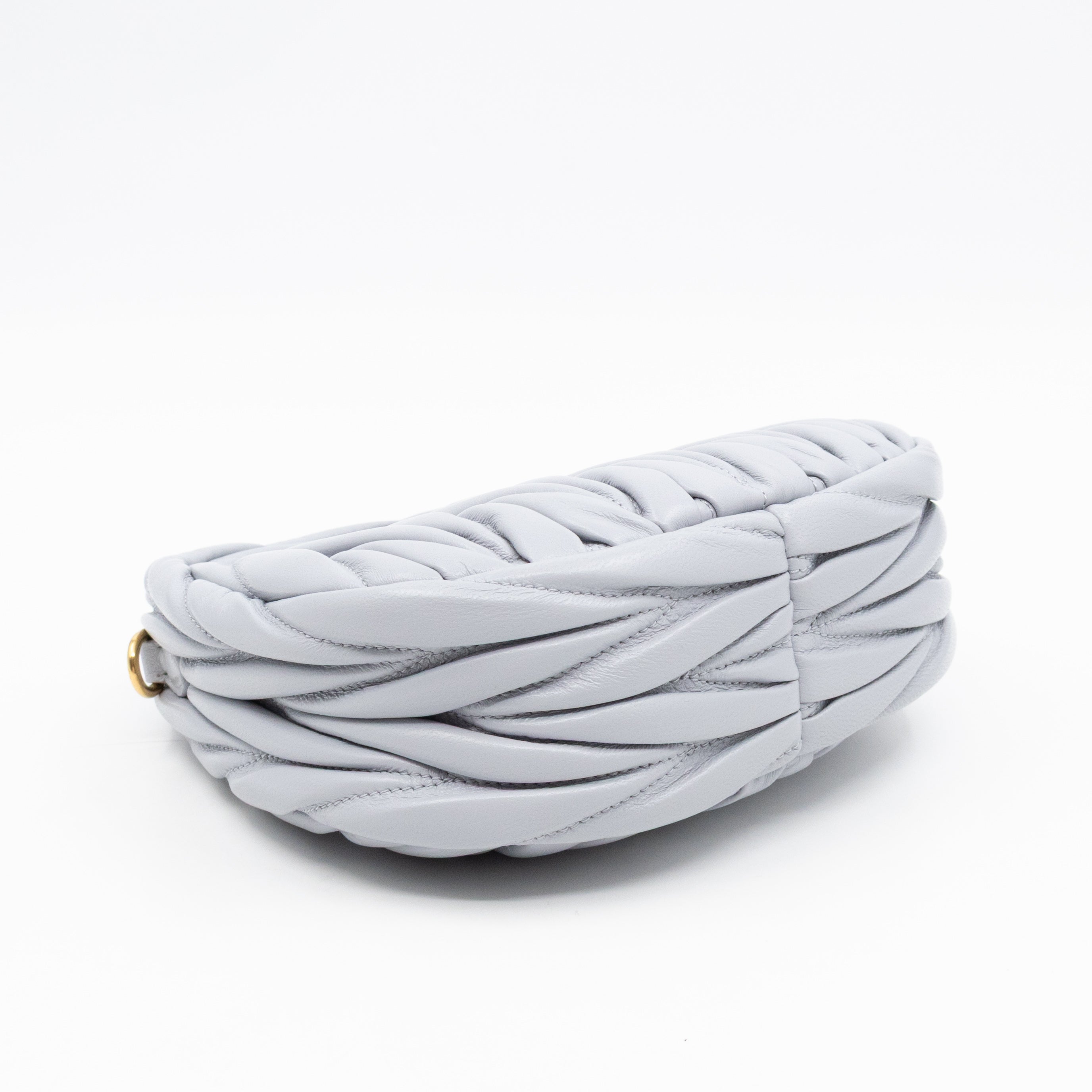 Wander Mini Hobo Bag Cornflower Matelassé Nappa Leather