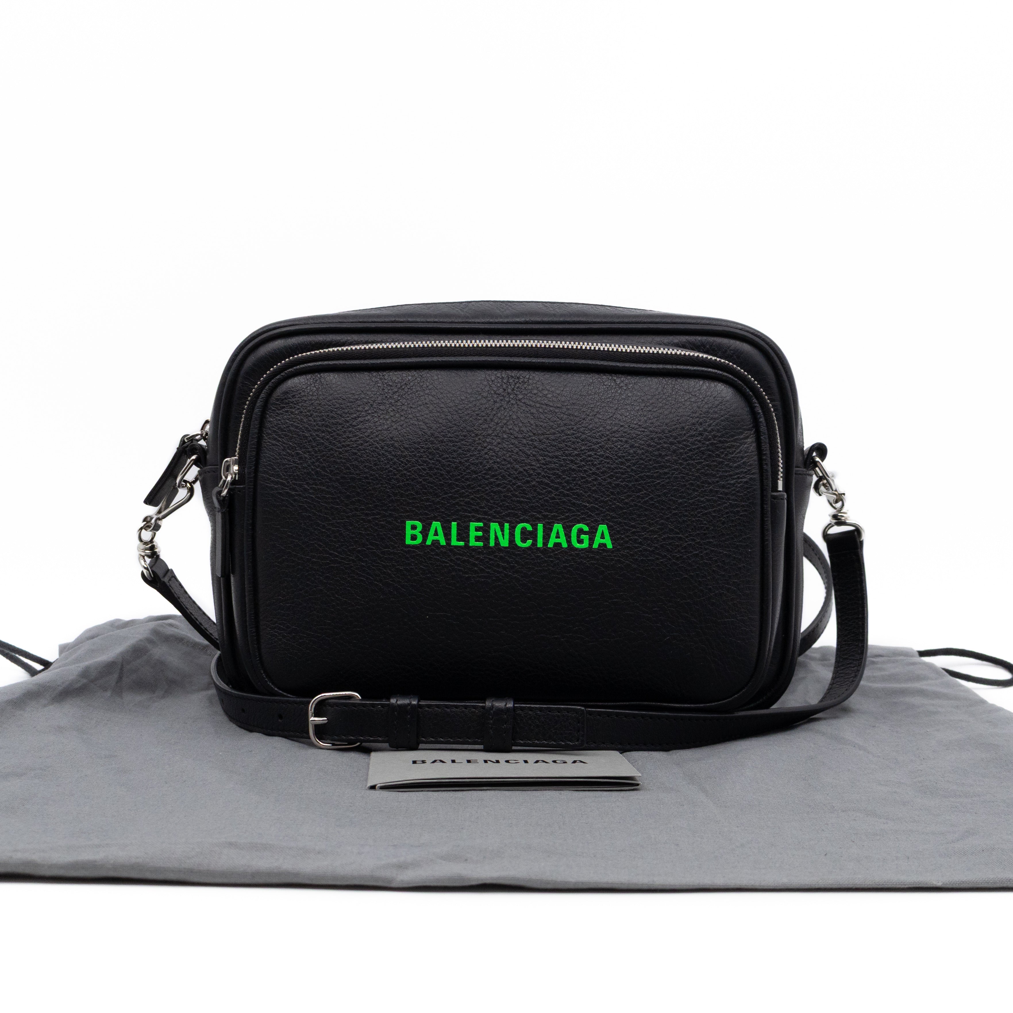 Everyday Crossbody Bag Black Leather
