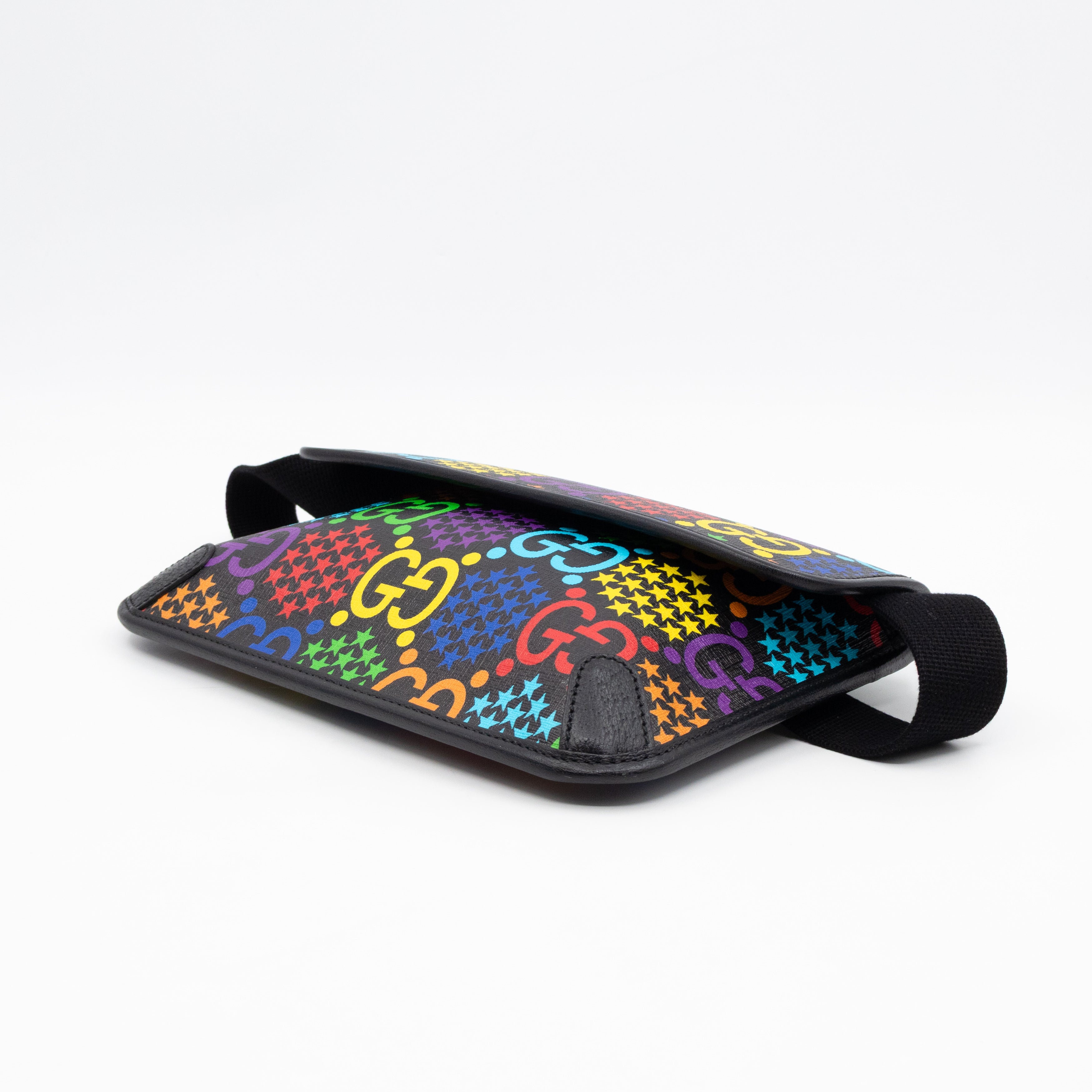 GG Belt Bag Black GG Psychedelic Canvas