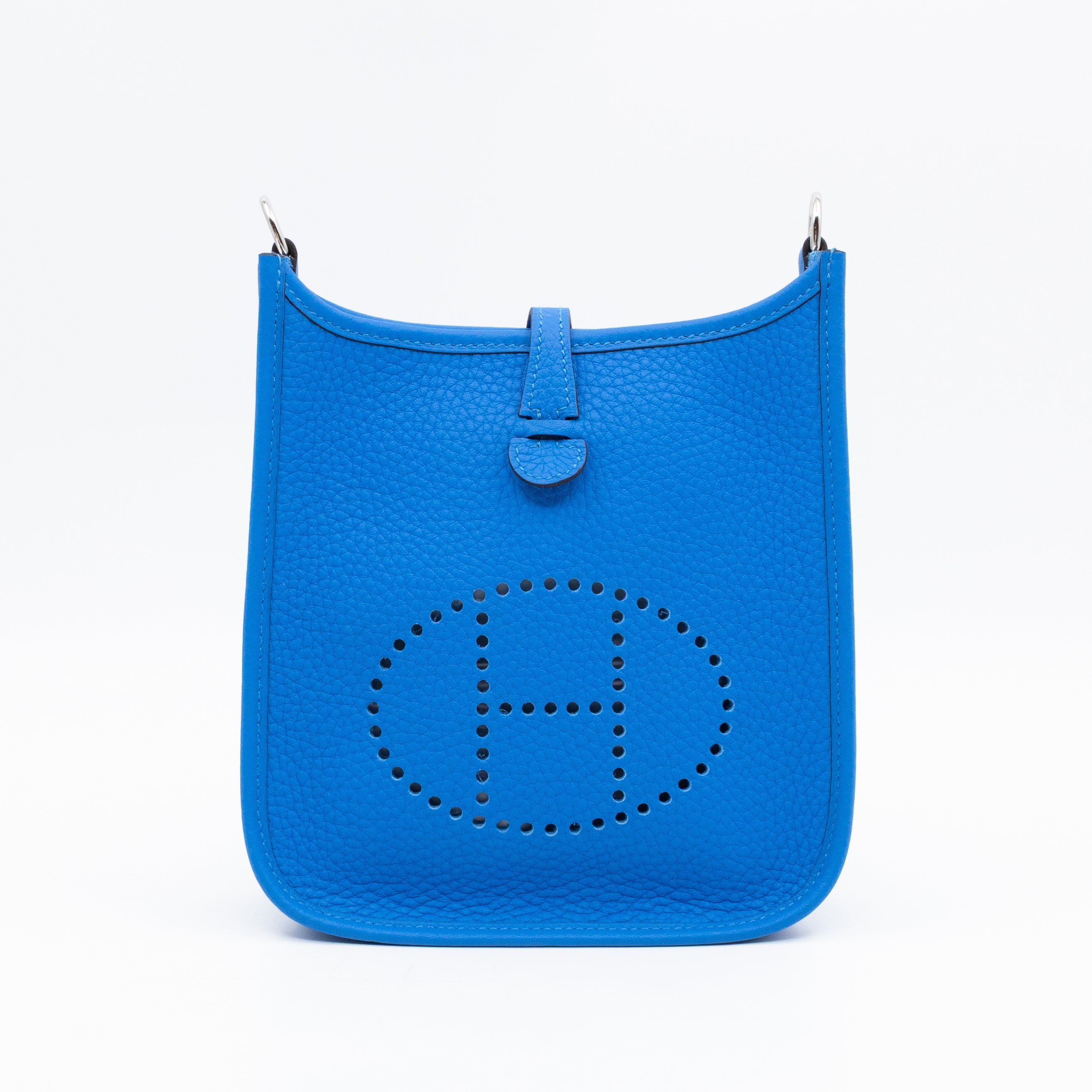 Evelyne 16 Mini Bleu Hydra Leather