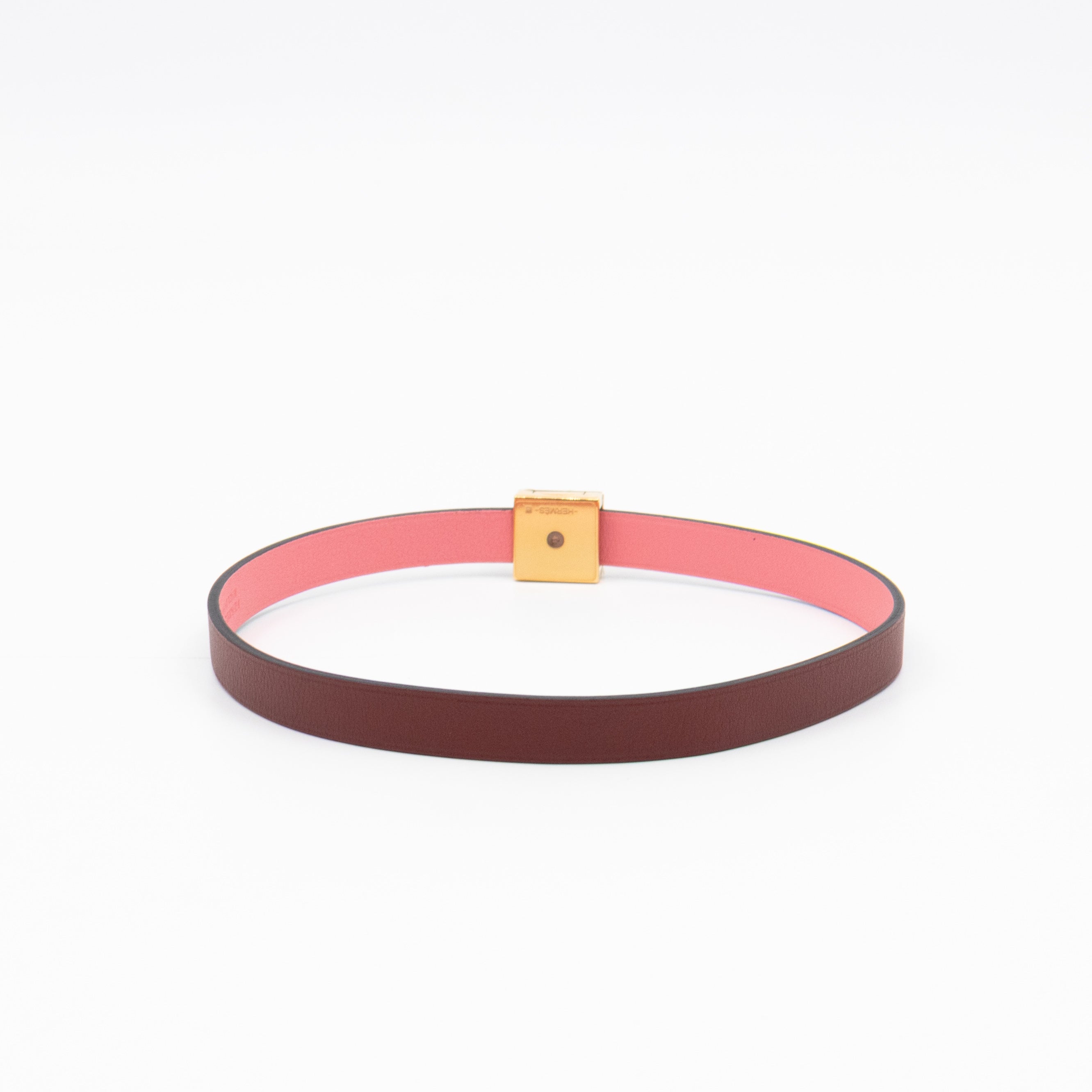 Medor Infini Double Tour Bracelet Bordeaux Leather