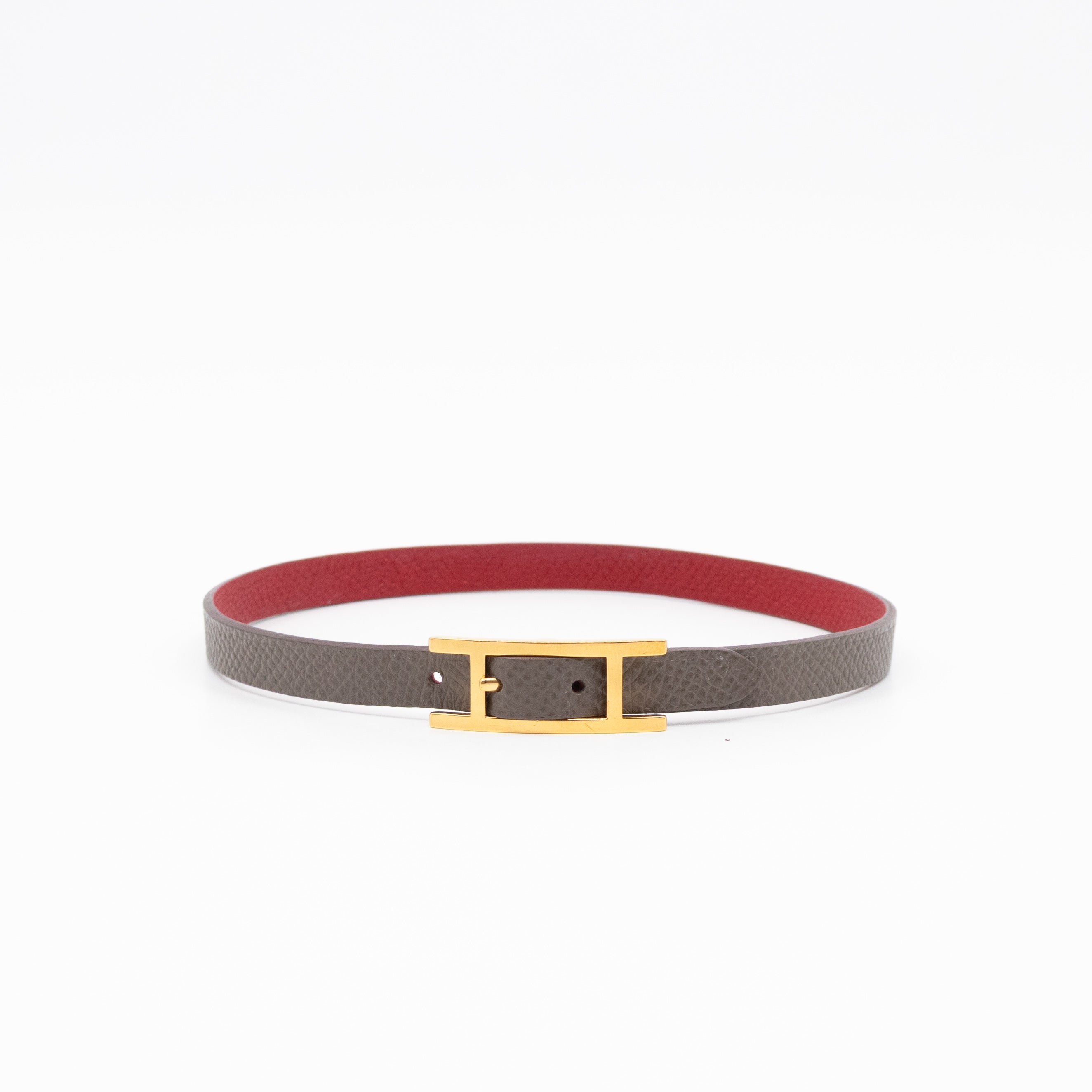 Hapi Double Tour Bracelet Etain Leather