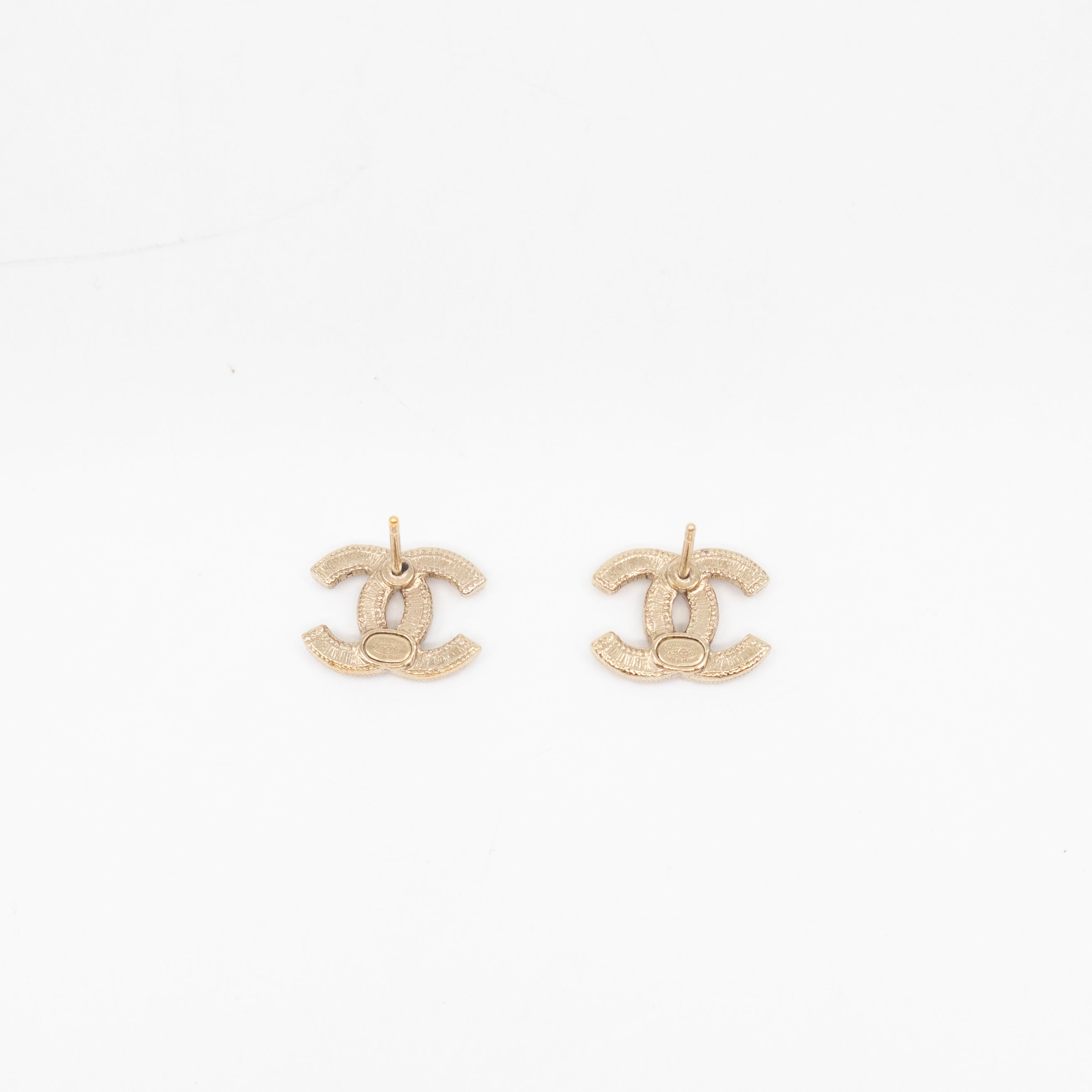 CC Crystal Earrings Gold