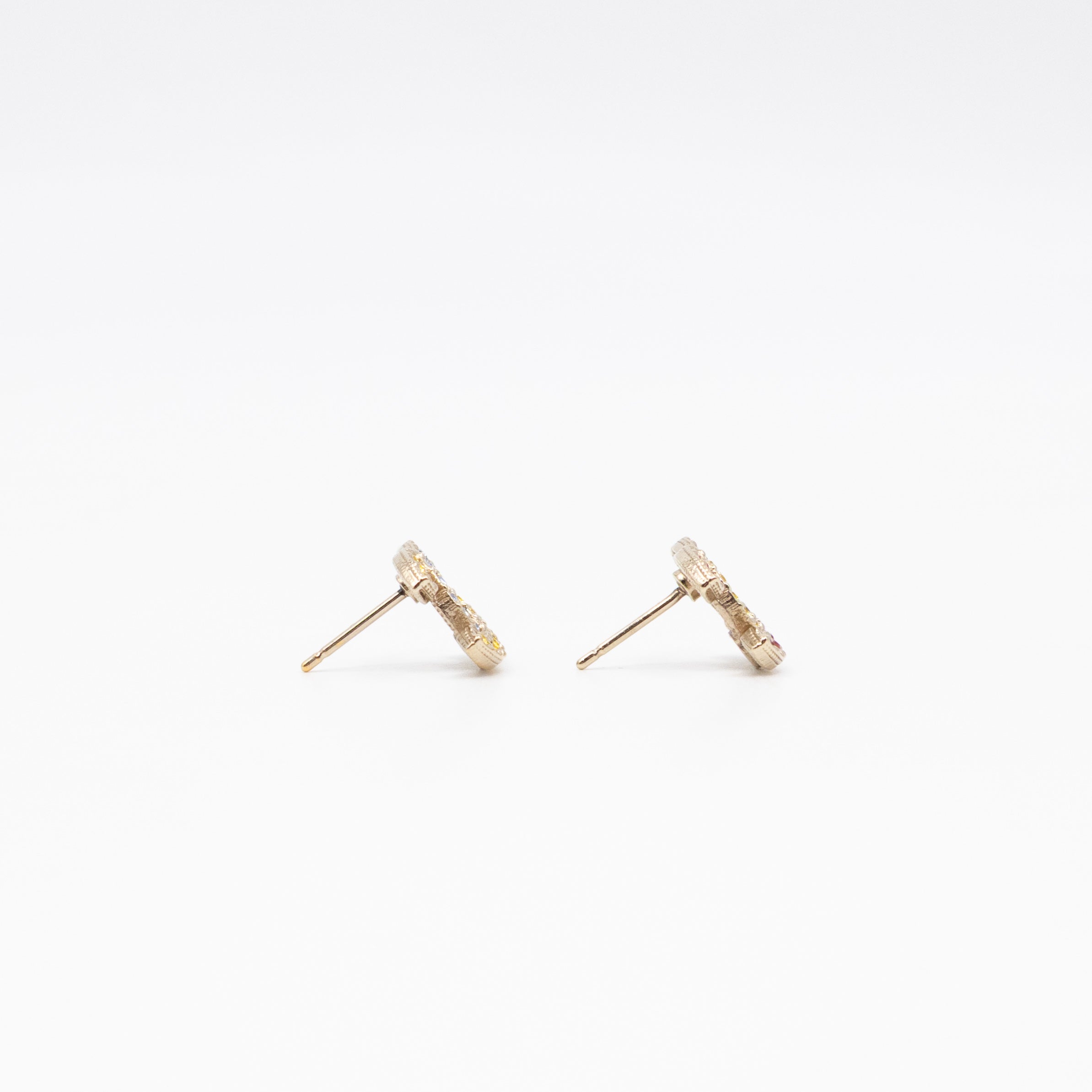 CC Crystal Earrings Gold