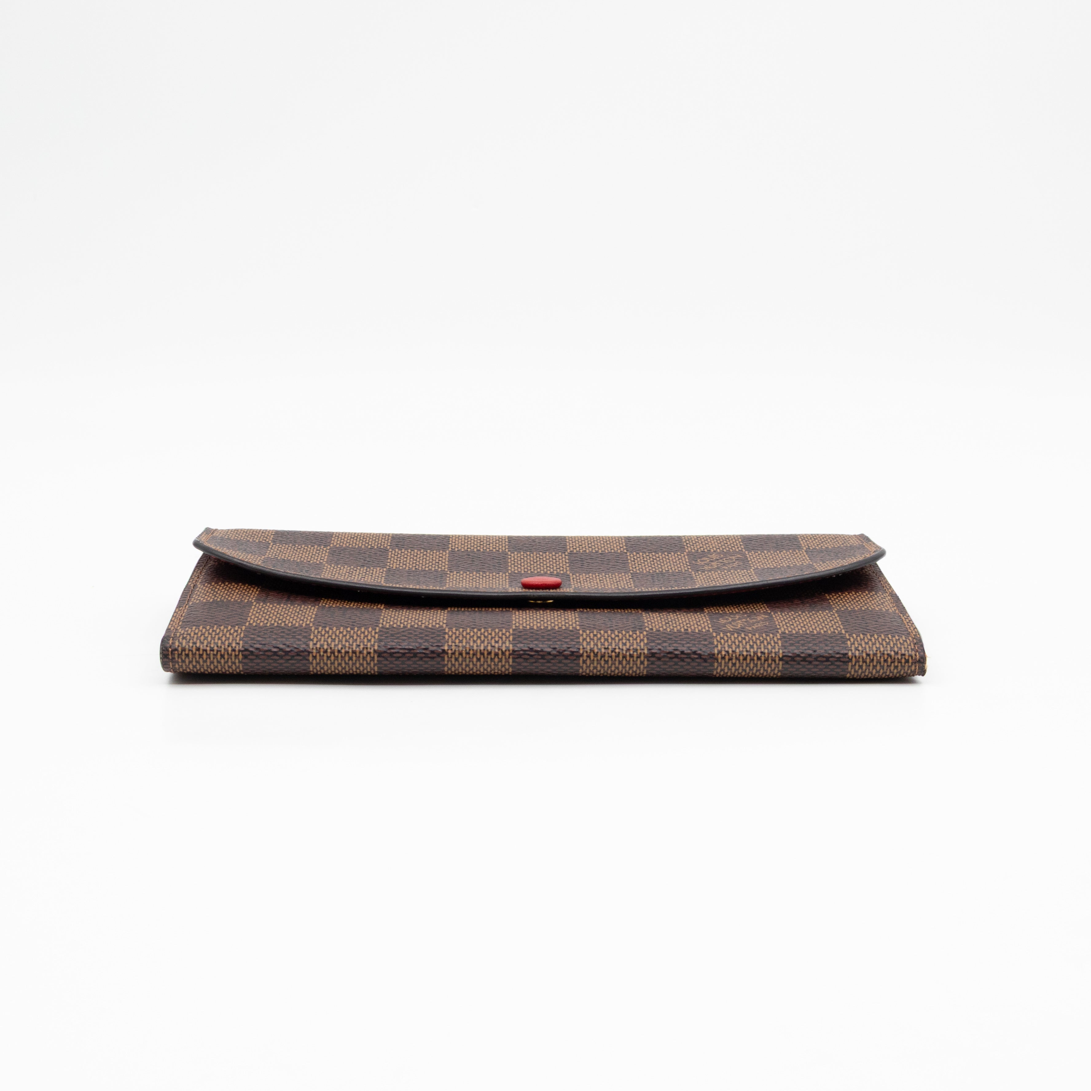 Emilie Wallet Damier Ebene Fucshia