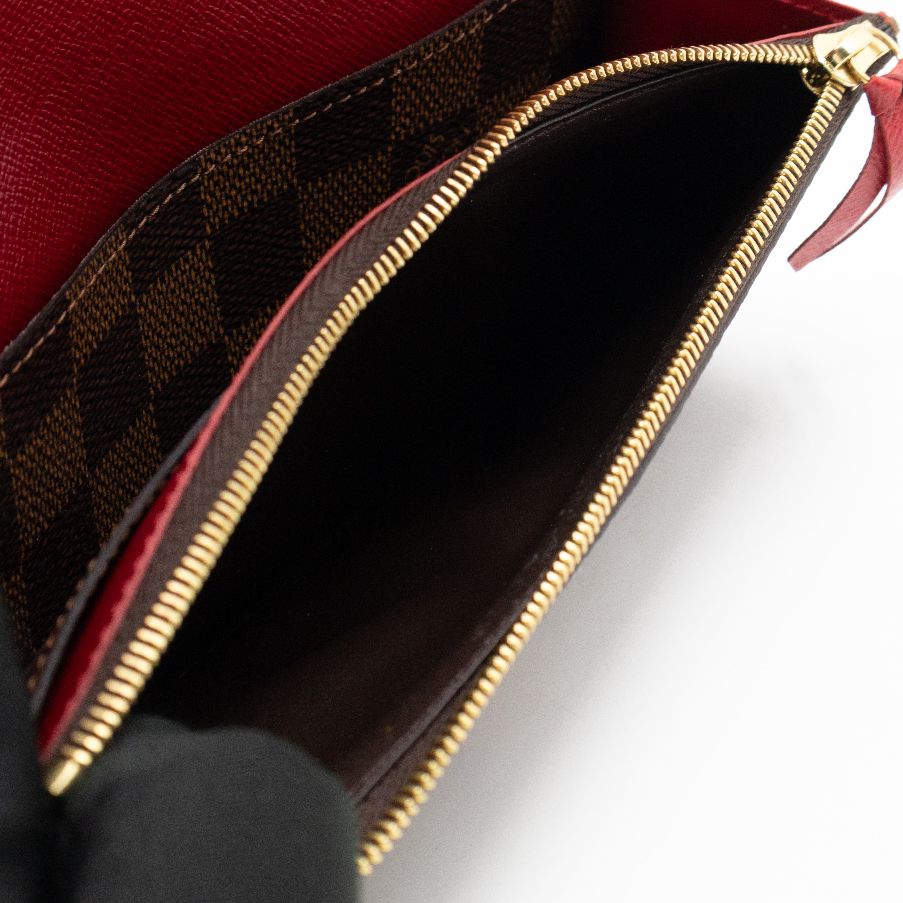 Emilie Wallet Damier Ebene Fucshia