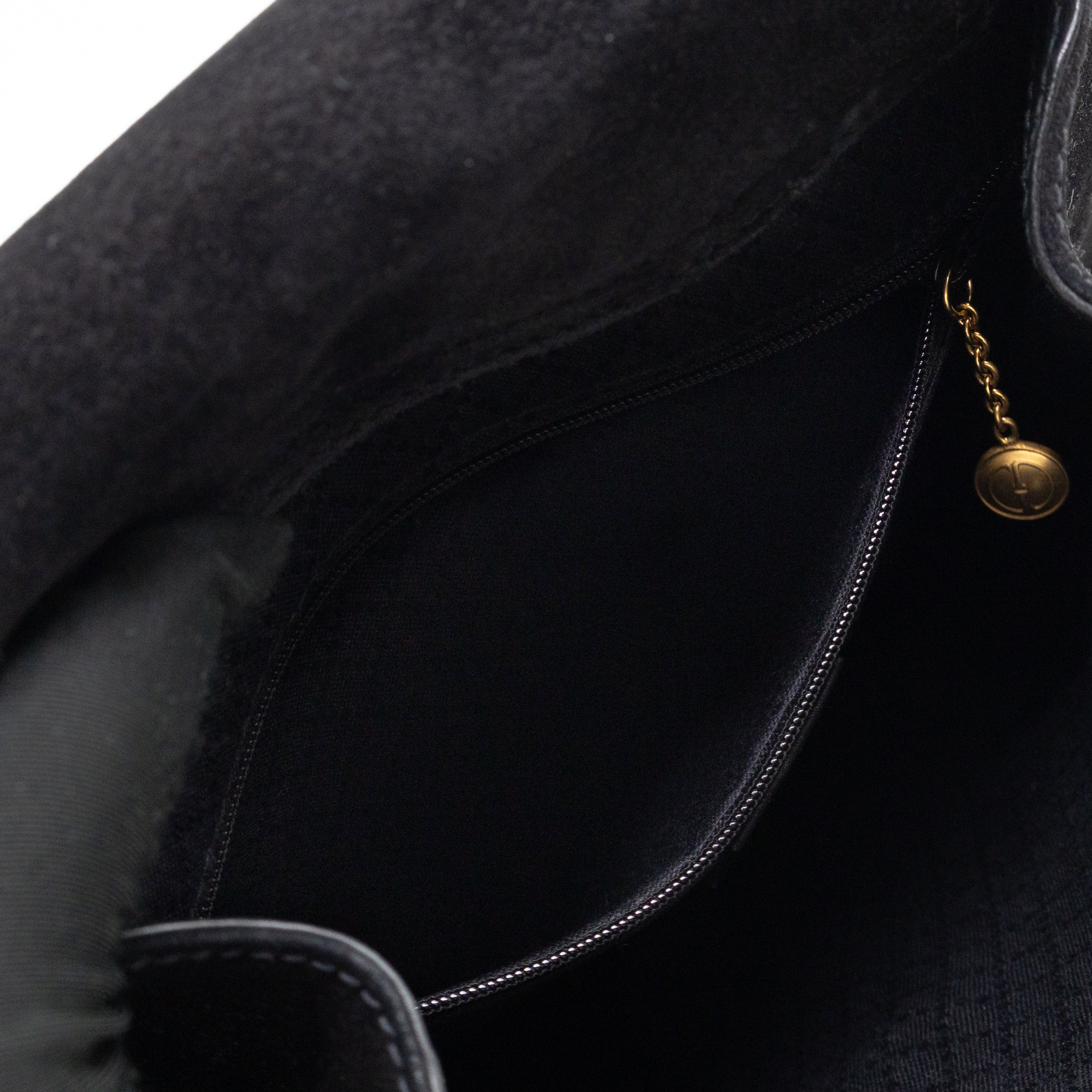Vintage Horsebit Sling Bag Black Suede