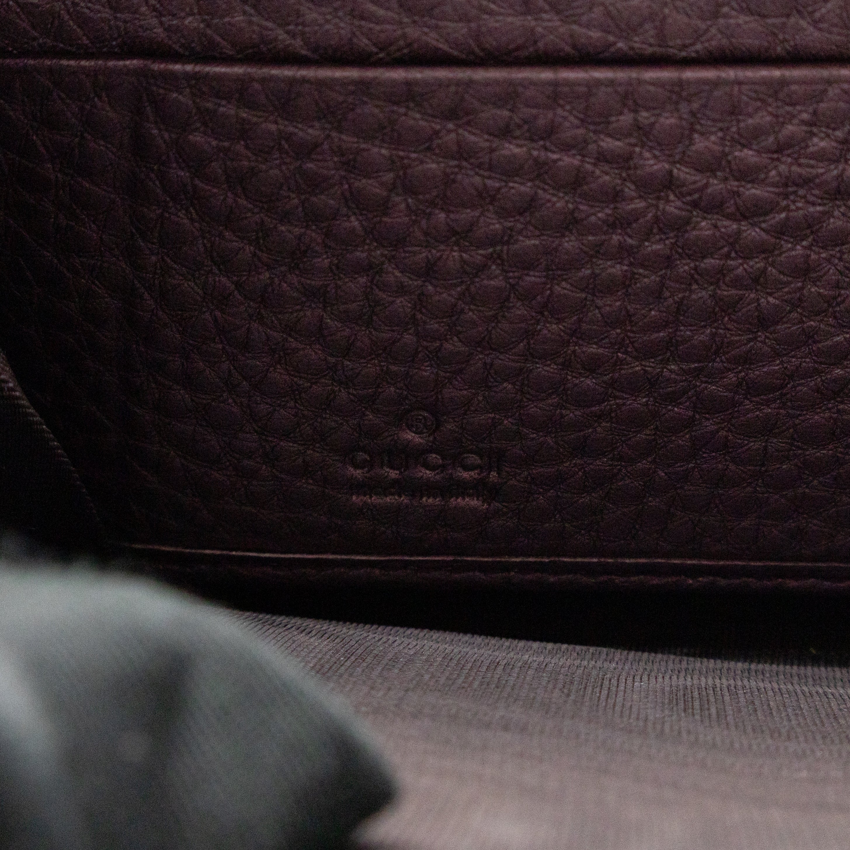 Soho Long Zip Around Wallet Purple Metallic Leather