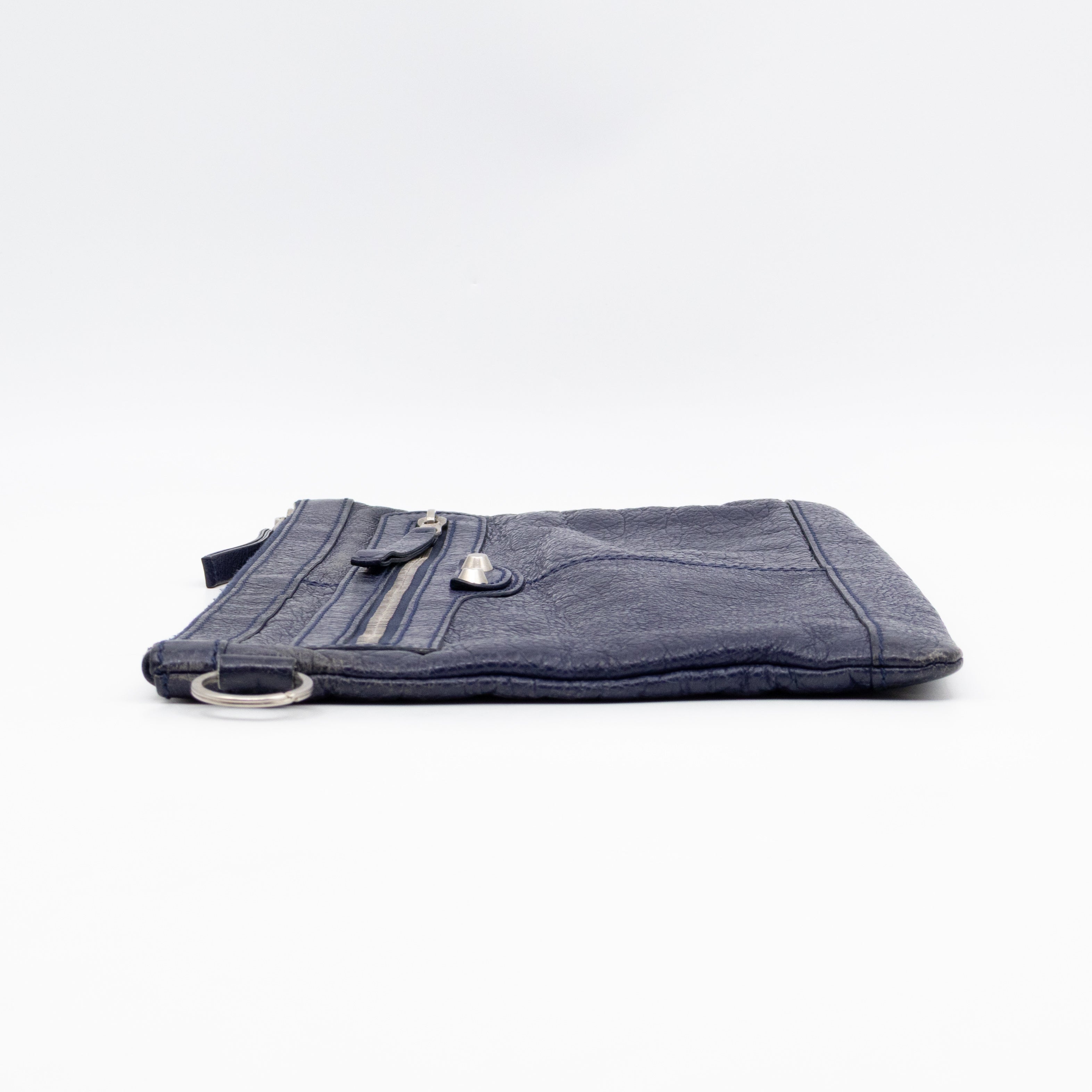 Giant 12 Clip M Clutch Blue Leather