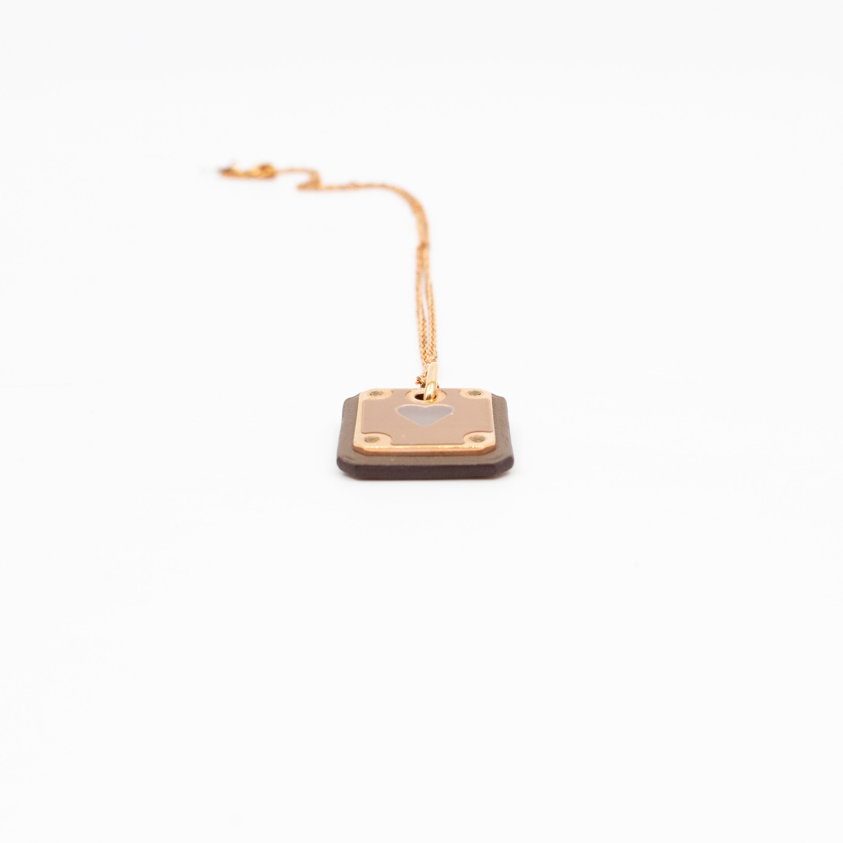 As de Coeur Pendant Necklace Etoupe