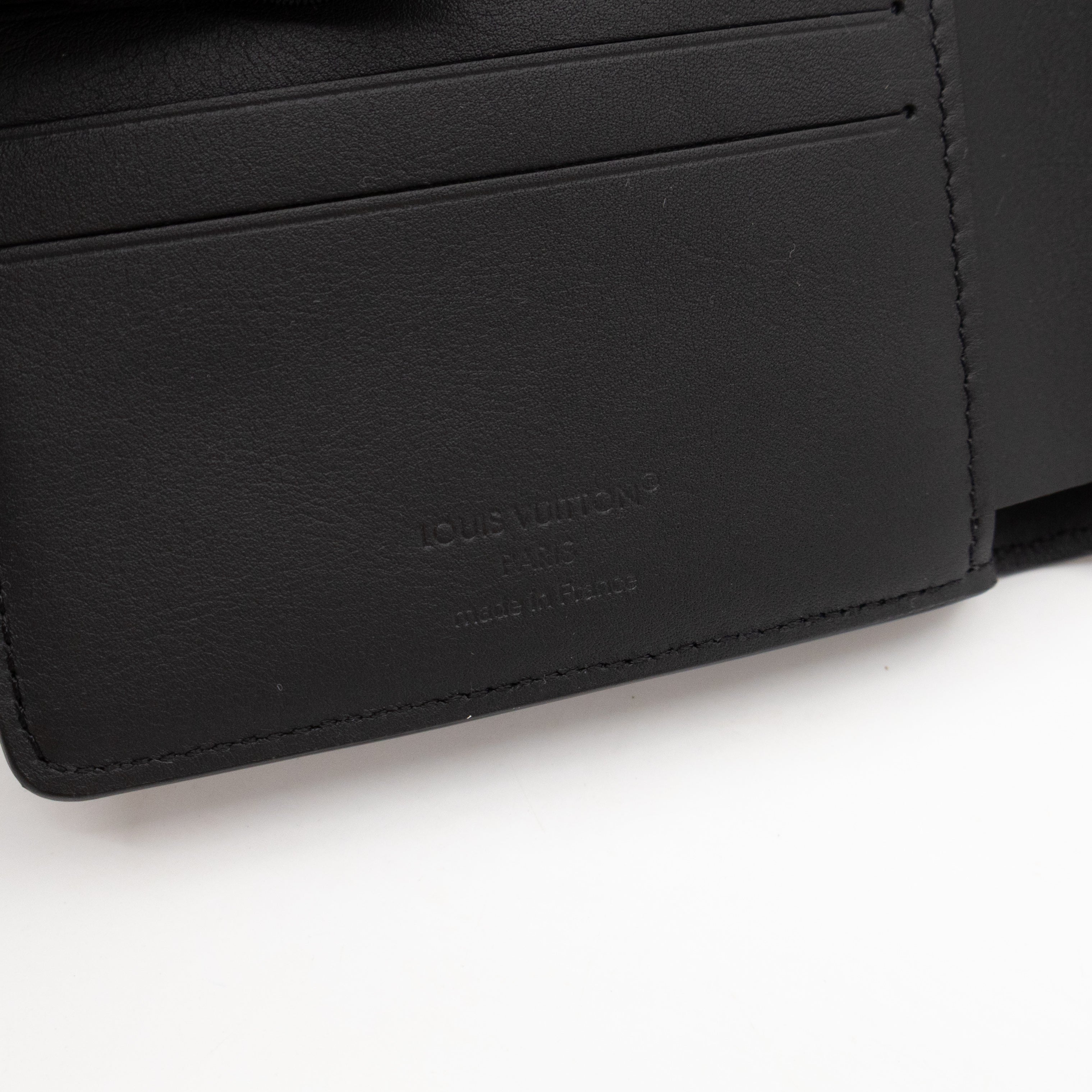 Multiple Wallet Aerogram Black Leather