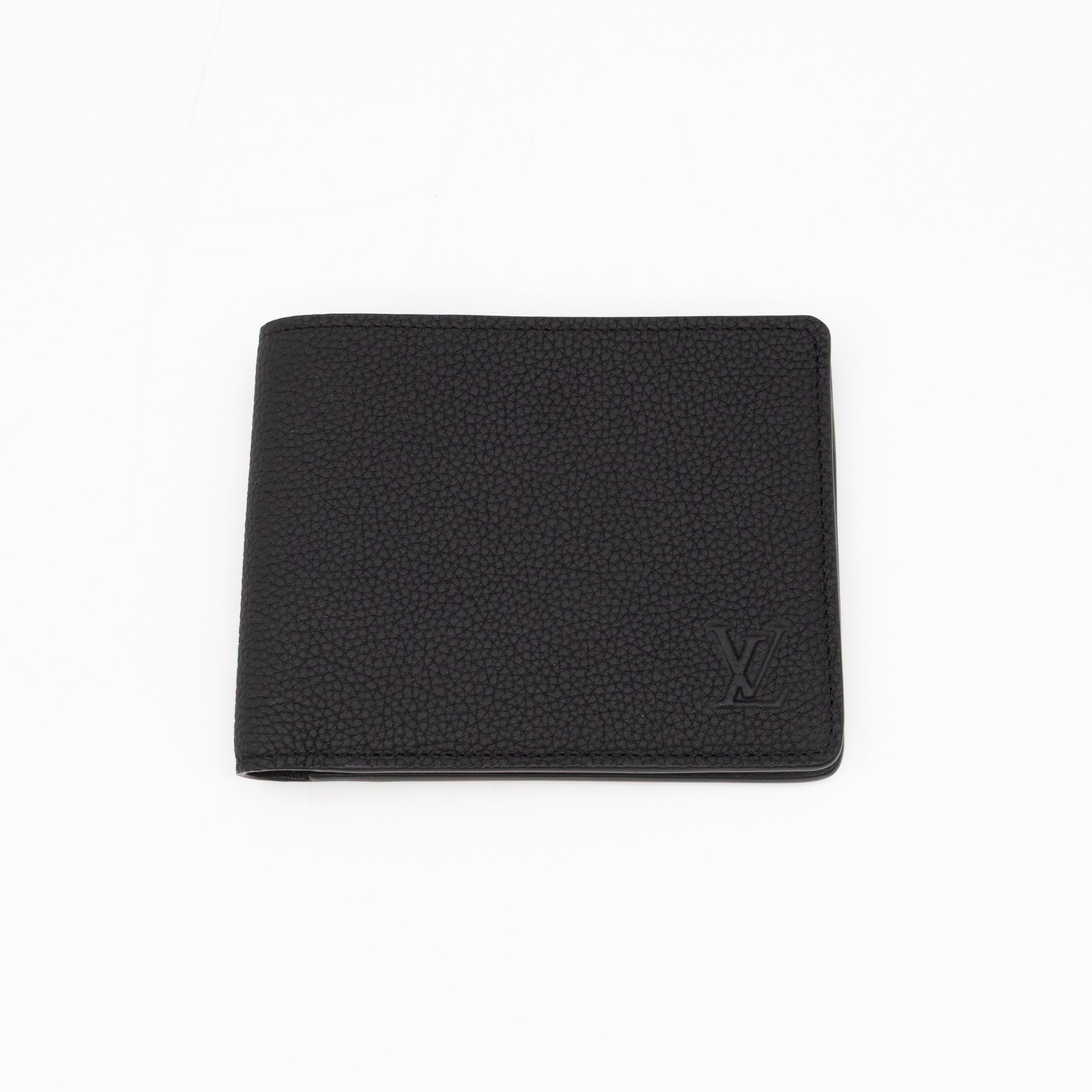 Multiple Wallet Aerogram Black Leather
