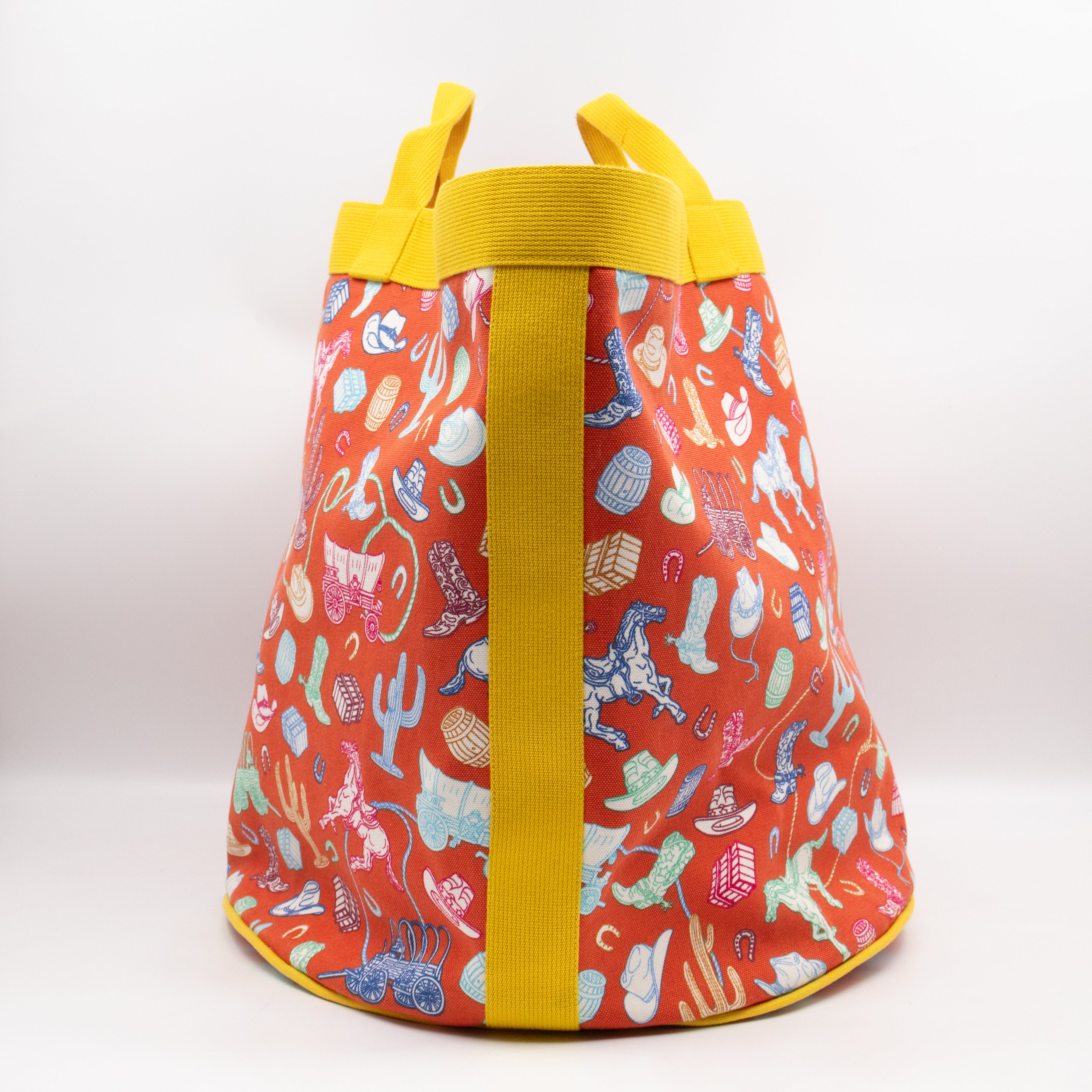 Western And Toy Company Basket Bucket Orange