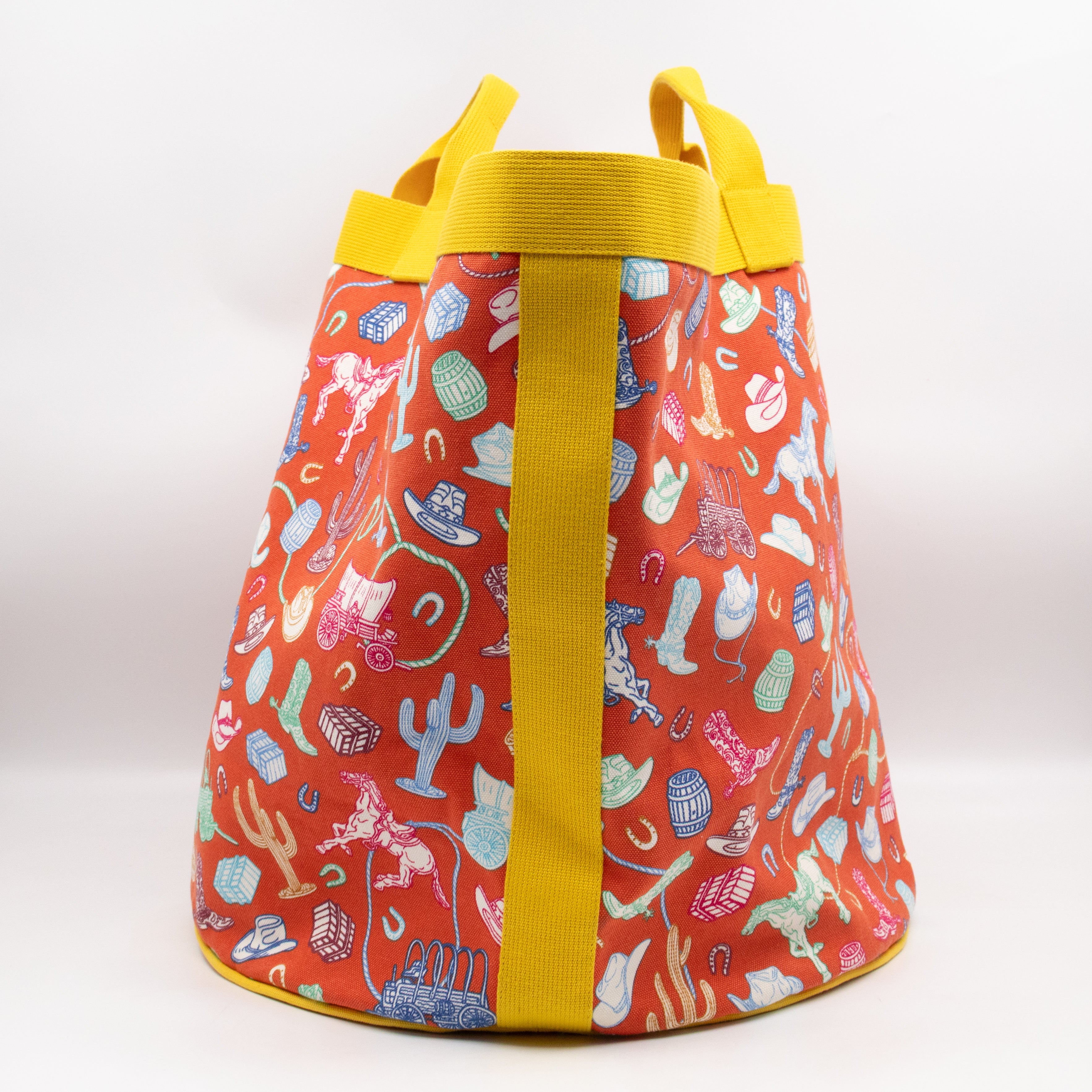 Western And Toy Company Basket Bucket Orange