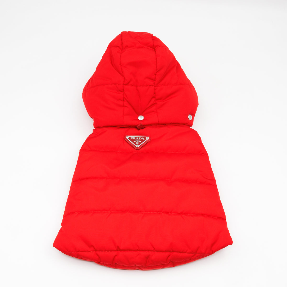 Puffer Pet Coat With Hood Re-Nylon Red
