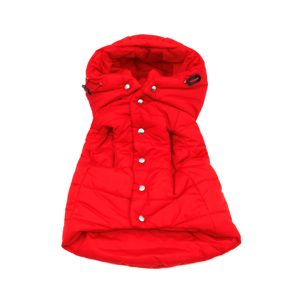Puffer Pet Coat With Hood Re-Nylon Red