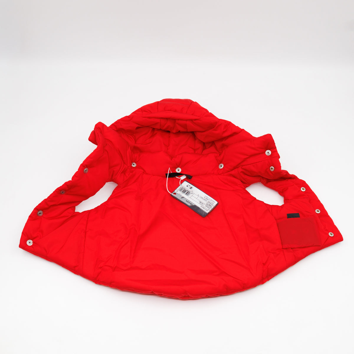 Puffer Pet Coat With Hood Re-Nylon Red