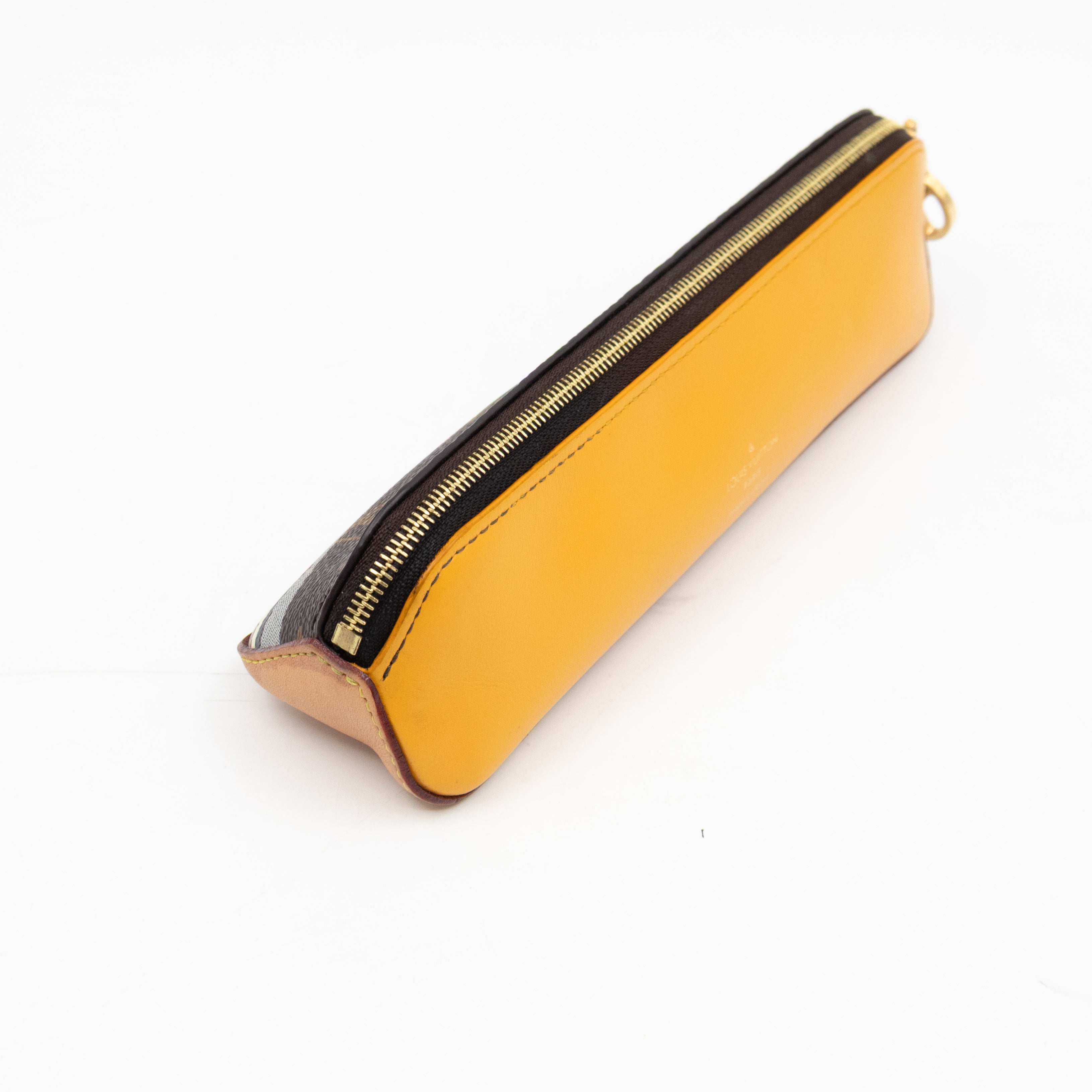 Elizabeth Pencil Case Christmas Animation NYC Monogram Yellow