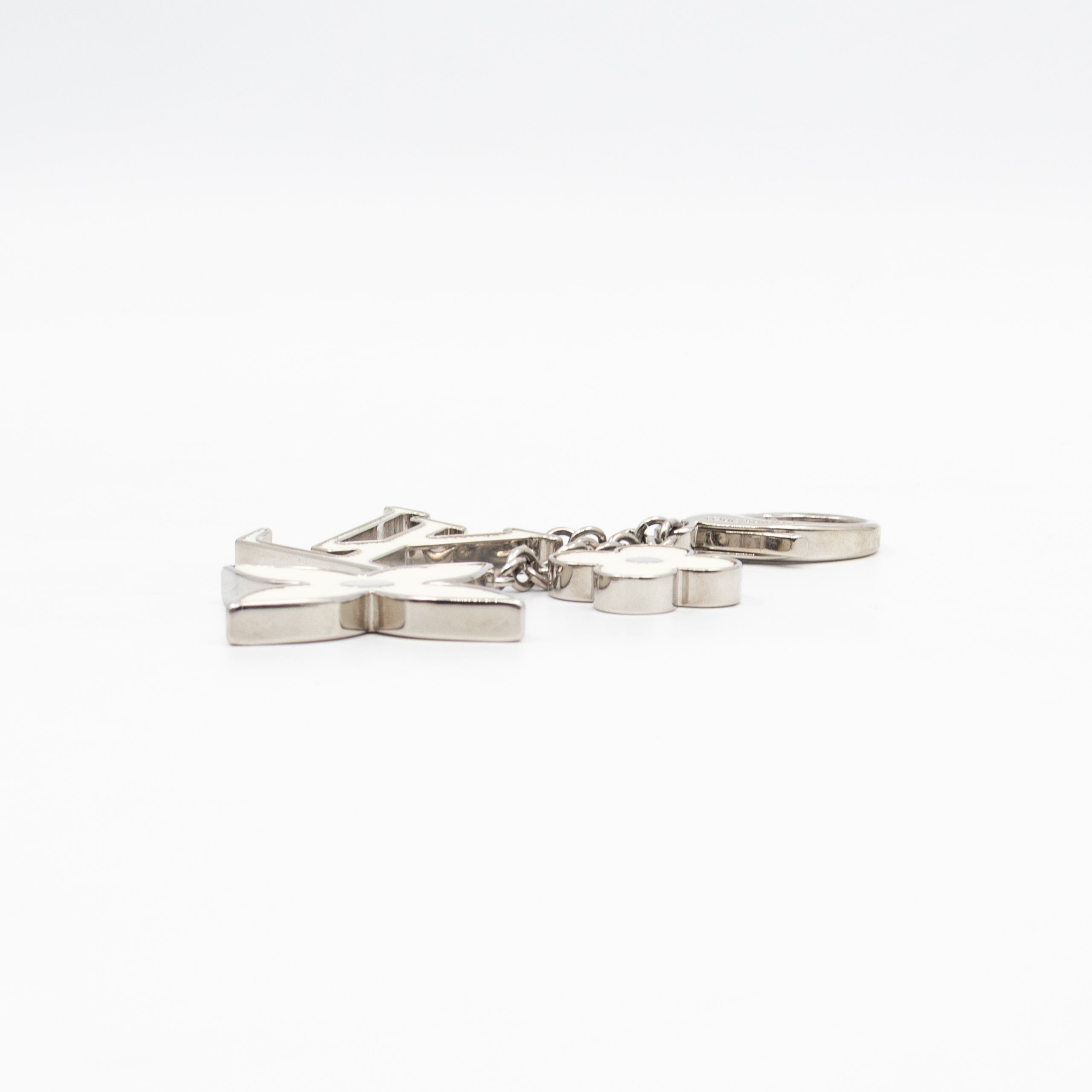 Bijoux Sac Fleur de Epi Bag Charm White