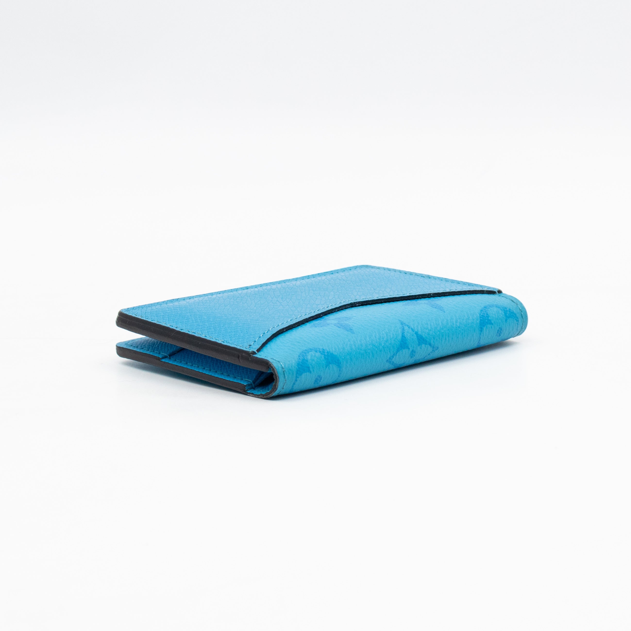 Pocket Organizer Denim Blue Taigarama Leather