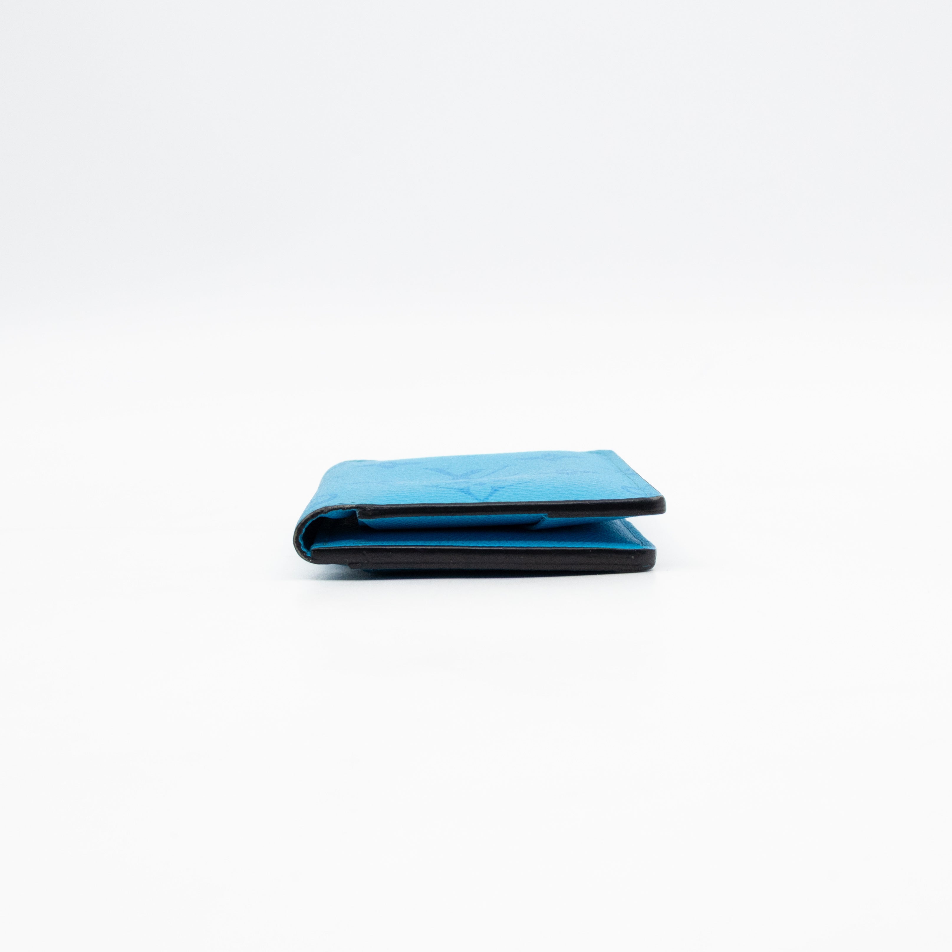 Pocket Organizer Denim Blue Taigarama Leather