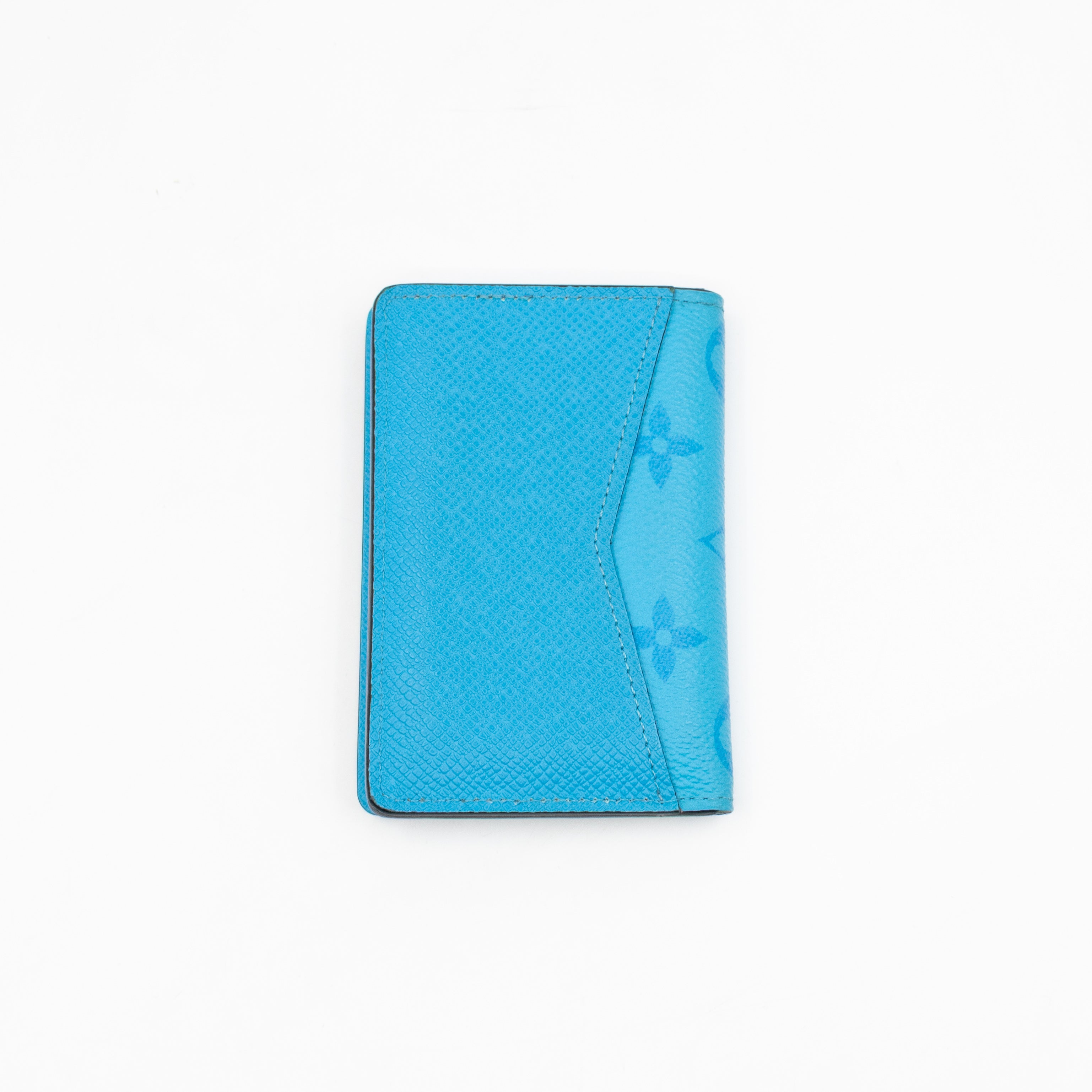Pocket Organizer Denim Blue Taigarama Leather