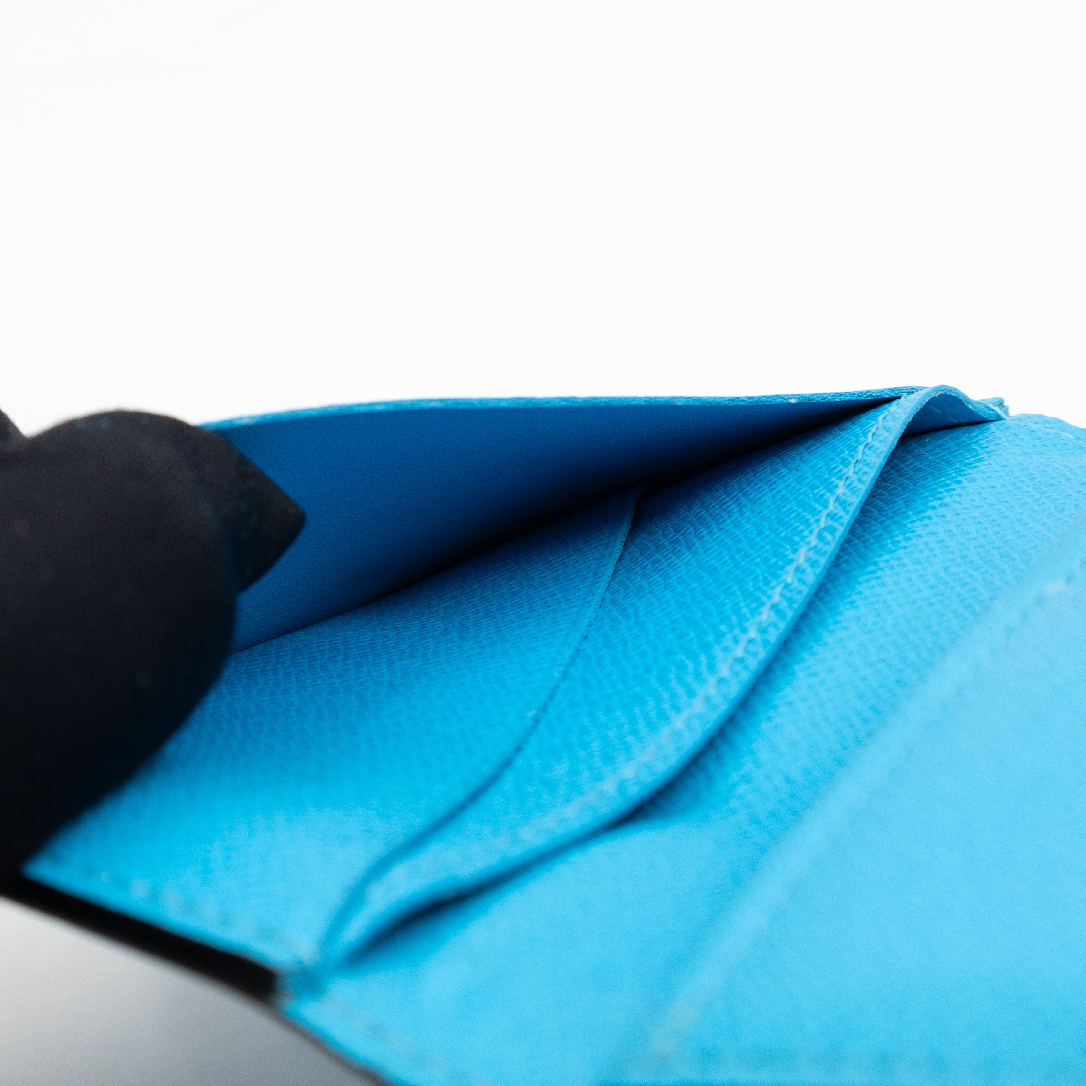 Pocket Organizer Denim Blue Taigarama Leather