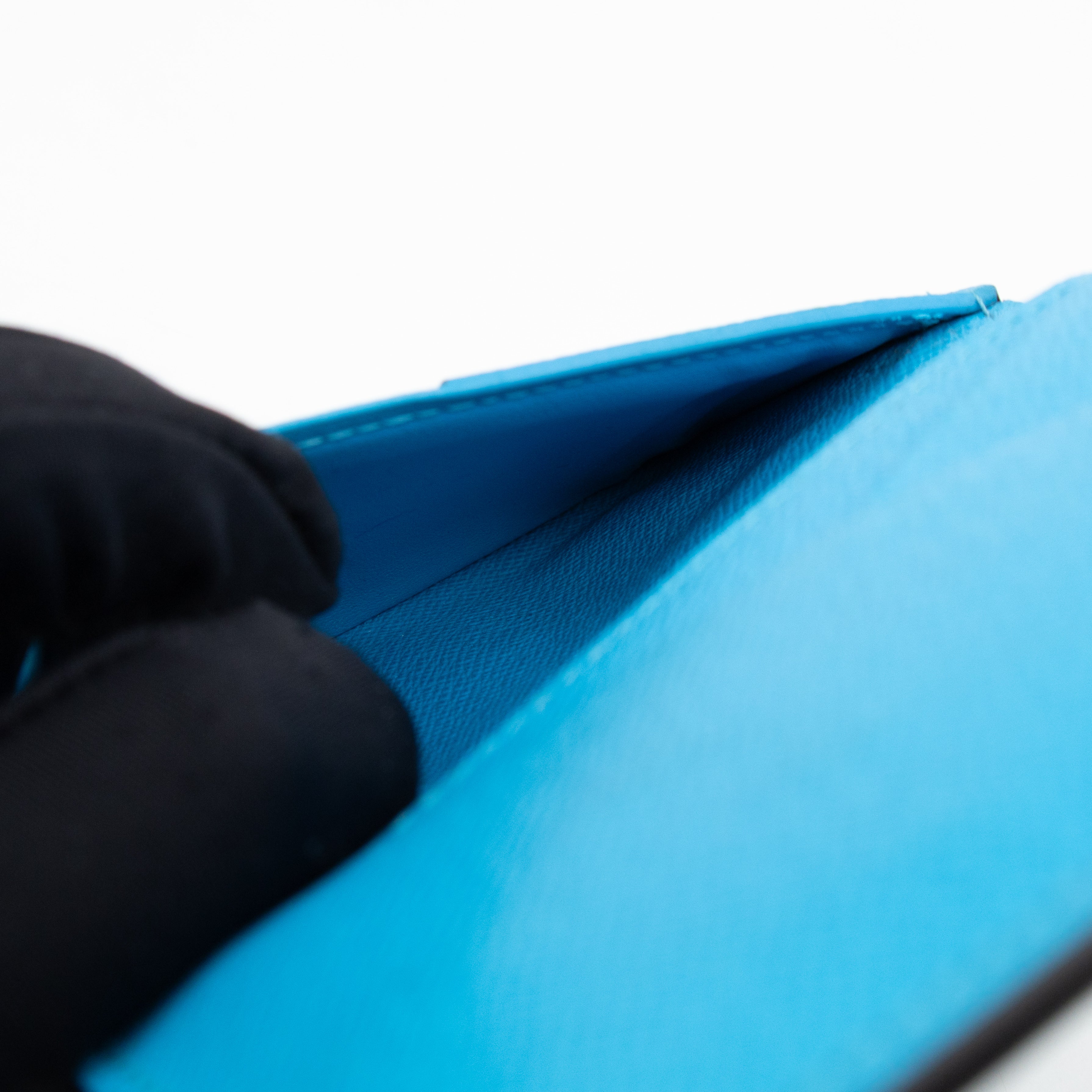Pocket Organizer Denim Blue Taigarama Leather