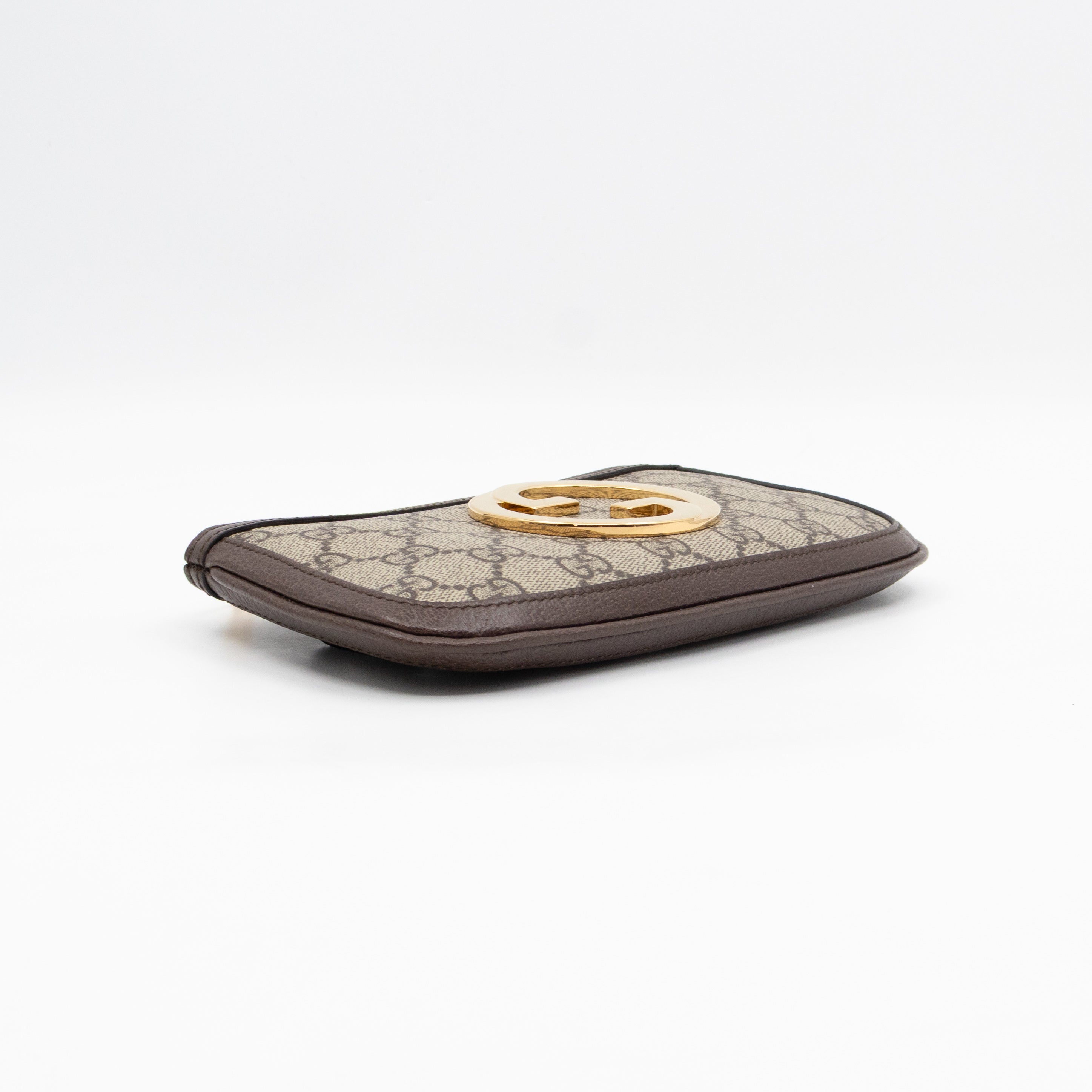 Blondie Mini Belt Bag Beige GG Supreme Brown Leather