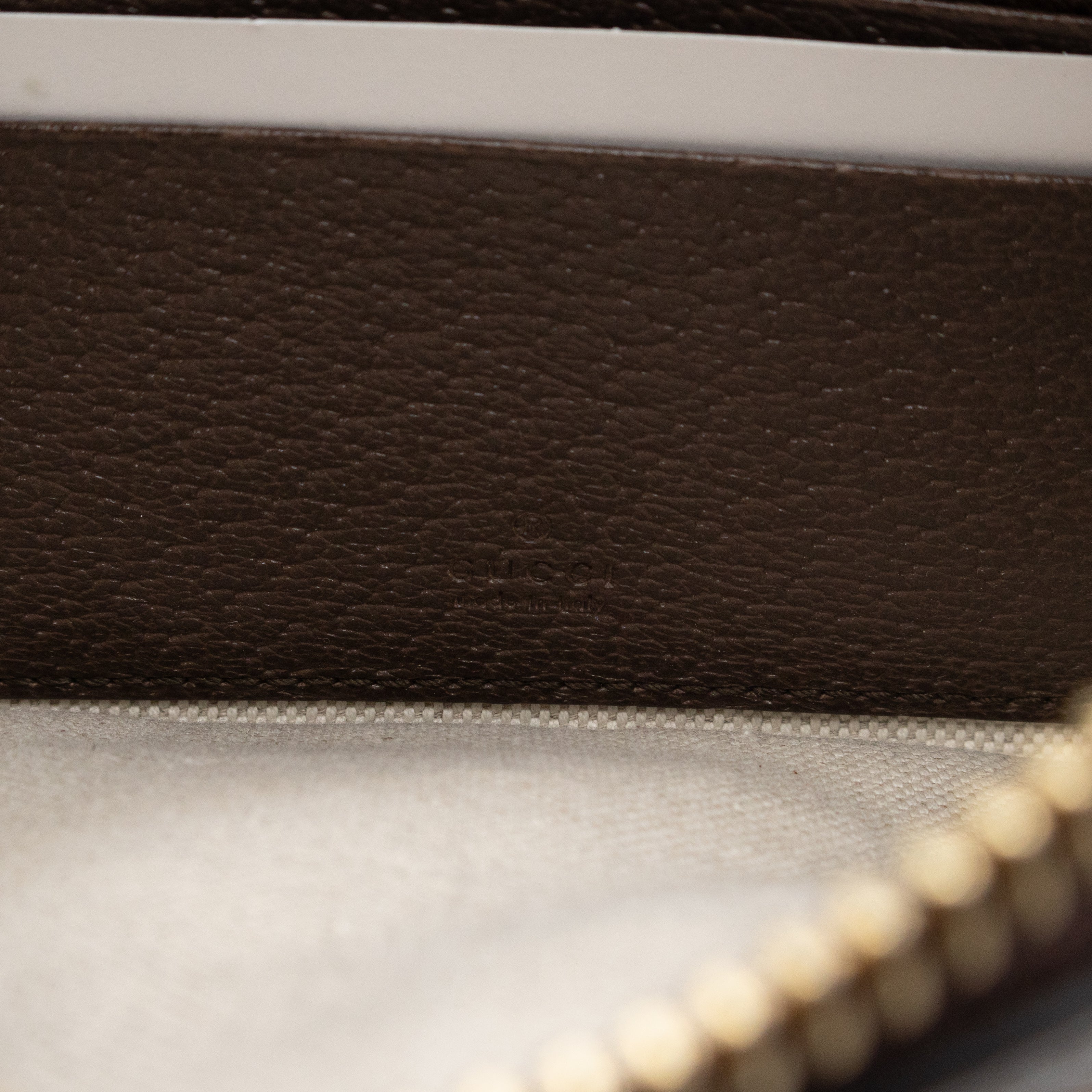 Blondie Mini Belt Bag Beige GG Supreme Brown Leather