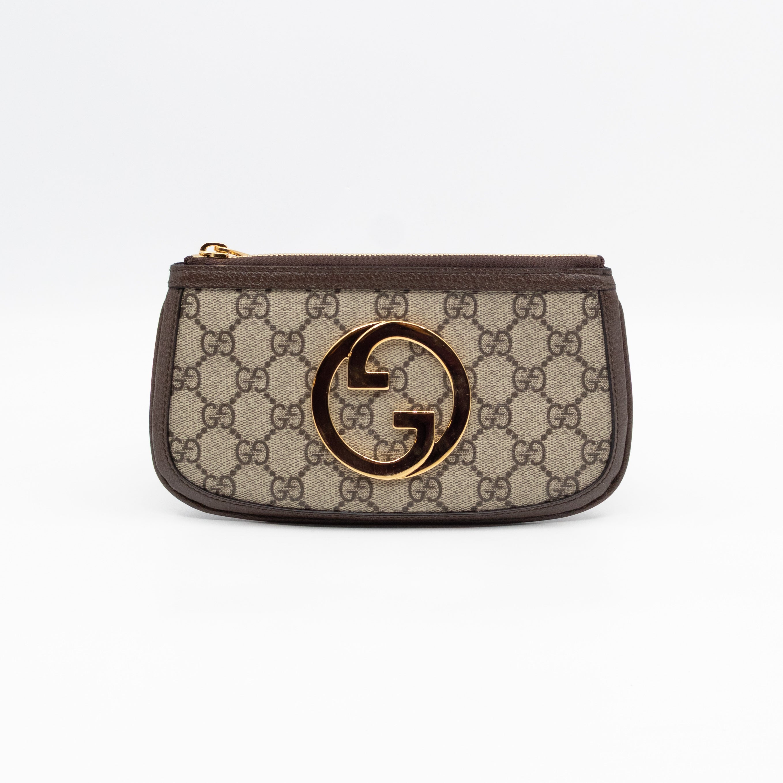 Blondie Mini Belt Bag Beige GG Supreme Brown Leather