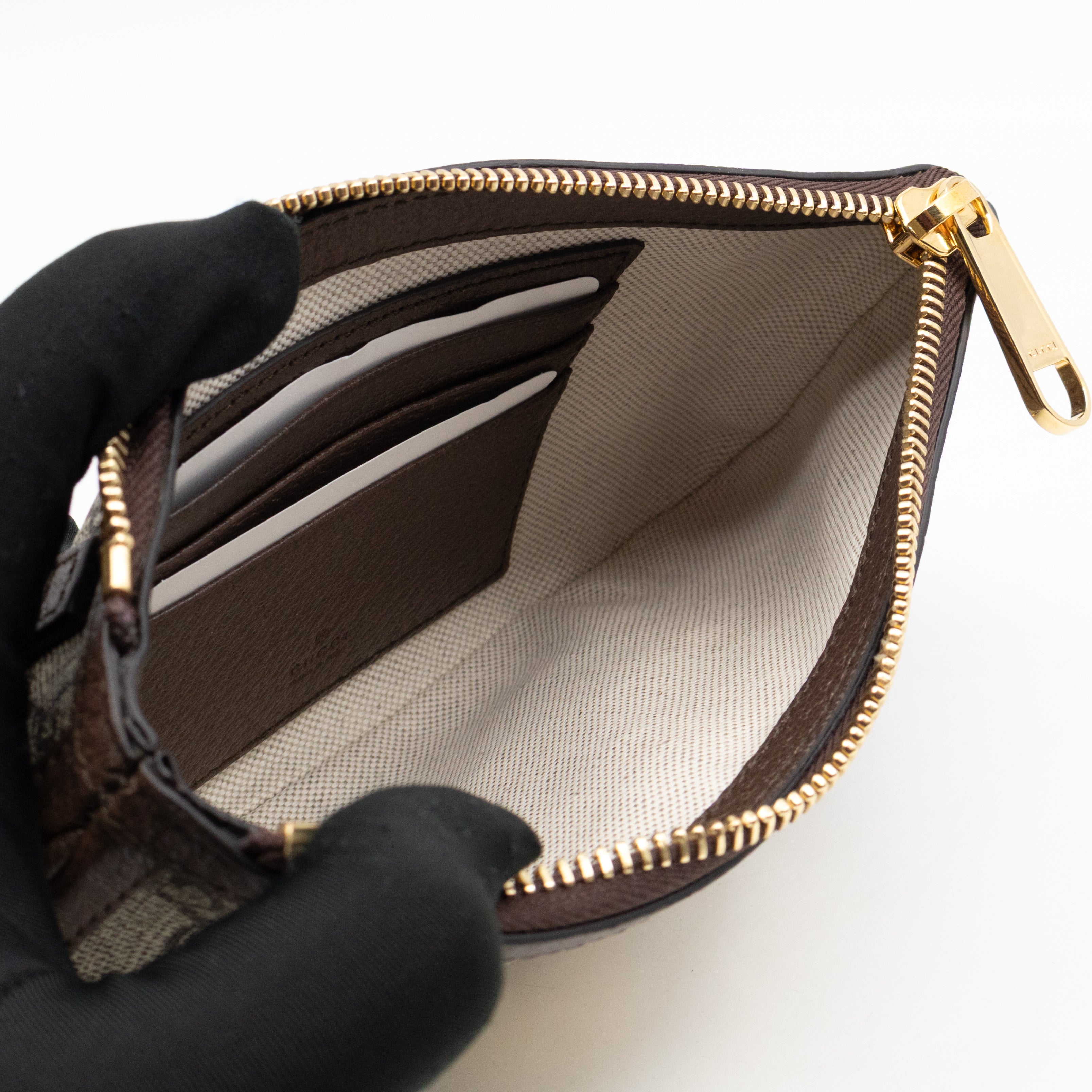 Blondie Mini Belt Bag Beige GG Supreme Brown Leather