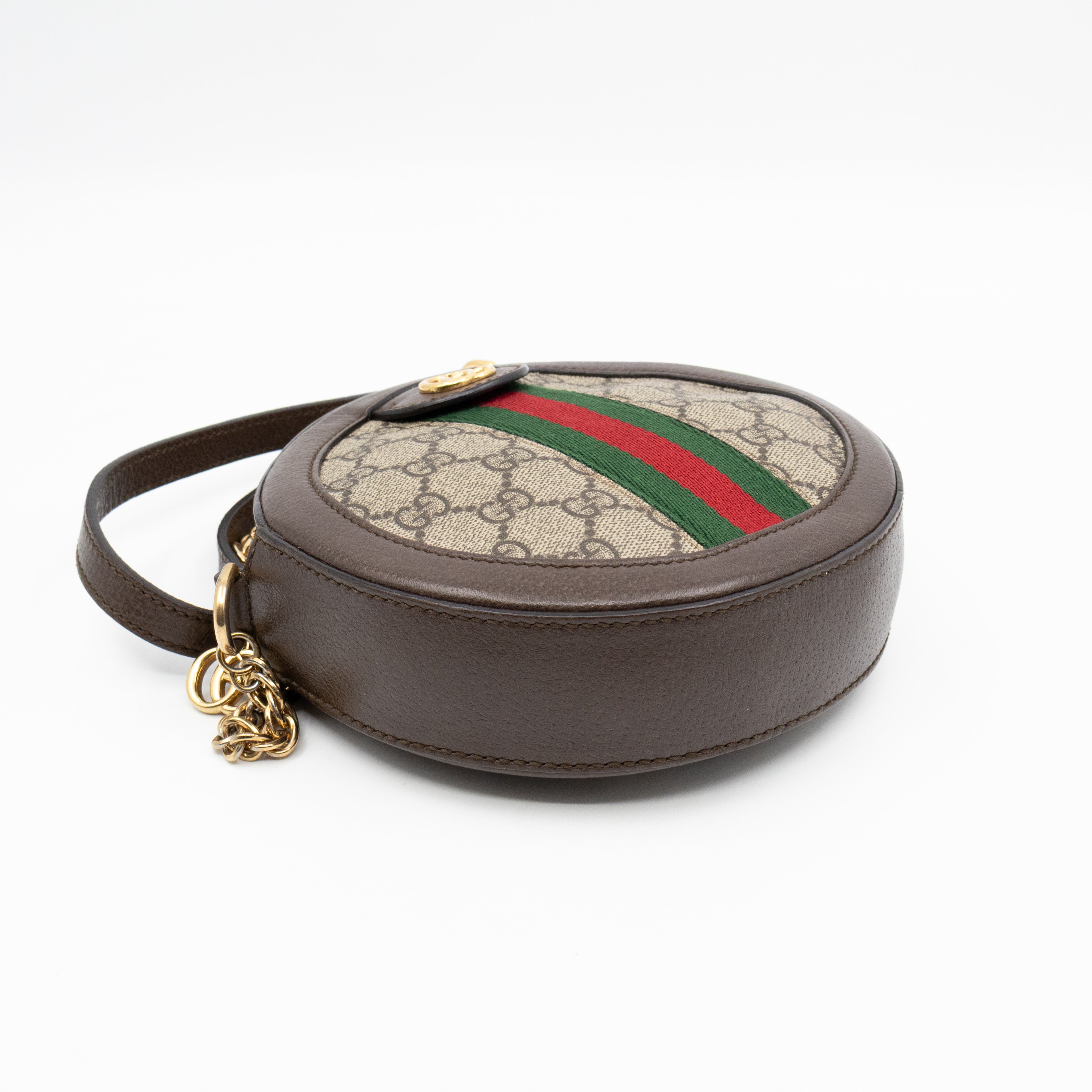 Ophidia Mini Round Shoulder Bag GG Supreme
