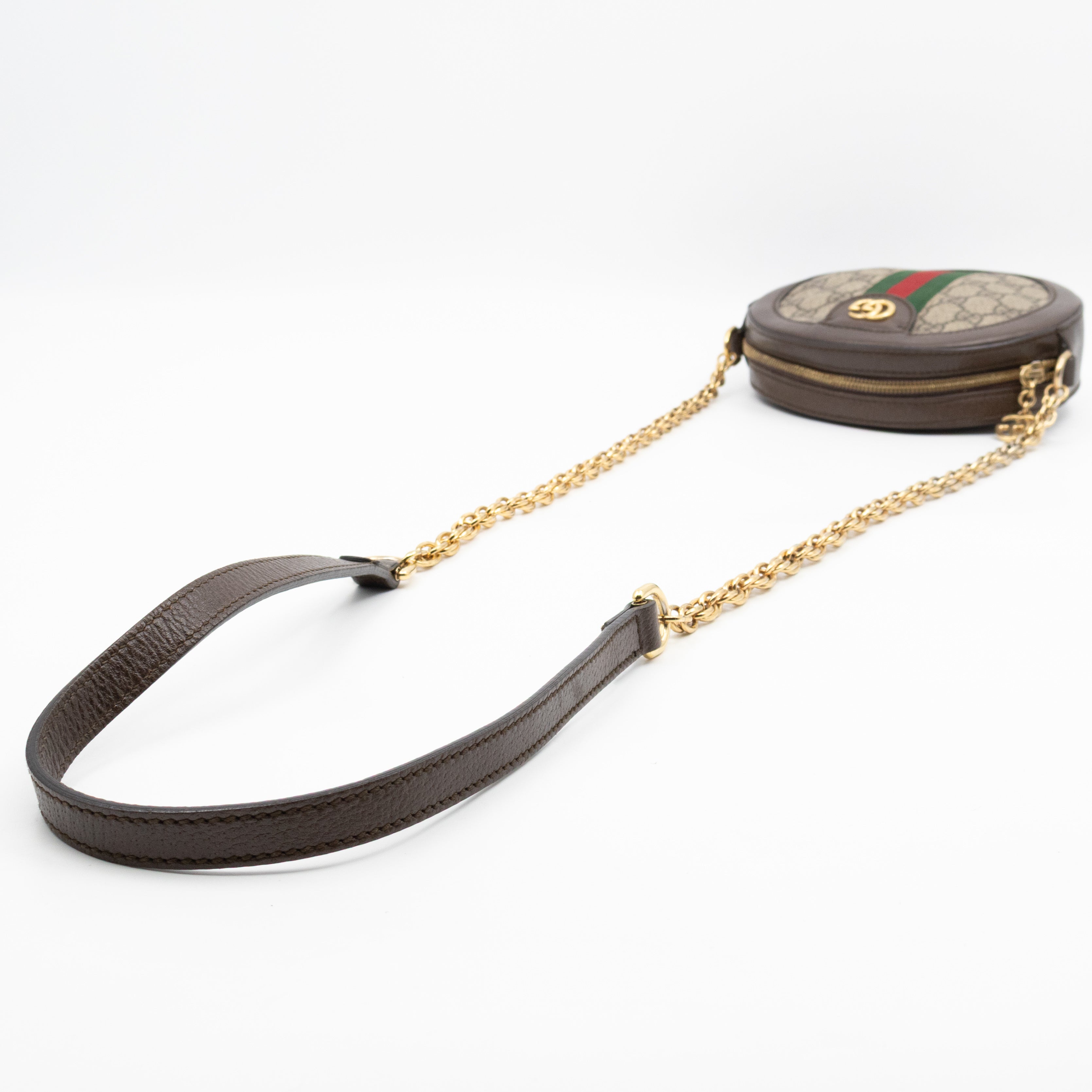 Ophidia Mini Round Shoulder Bag GG Supreme