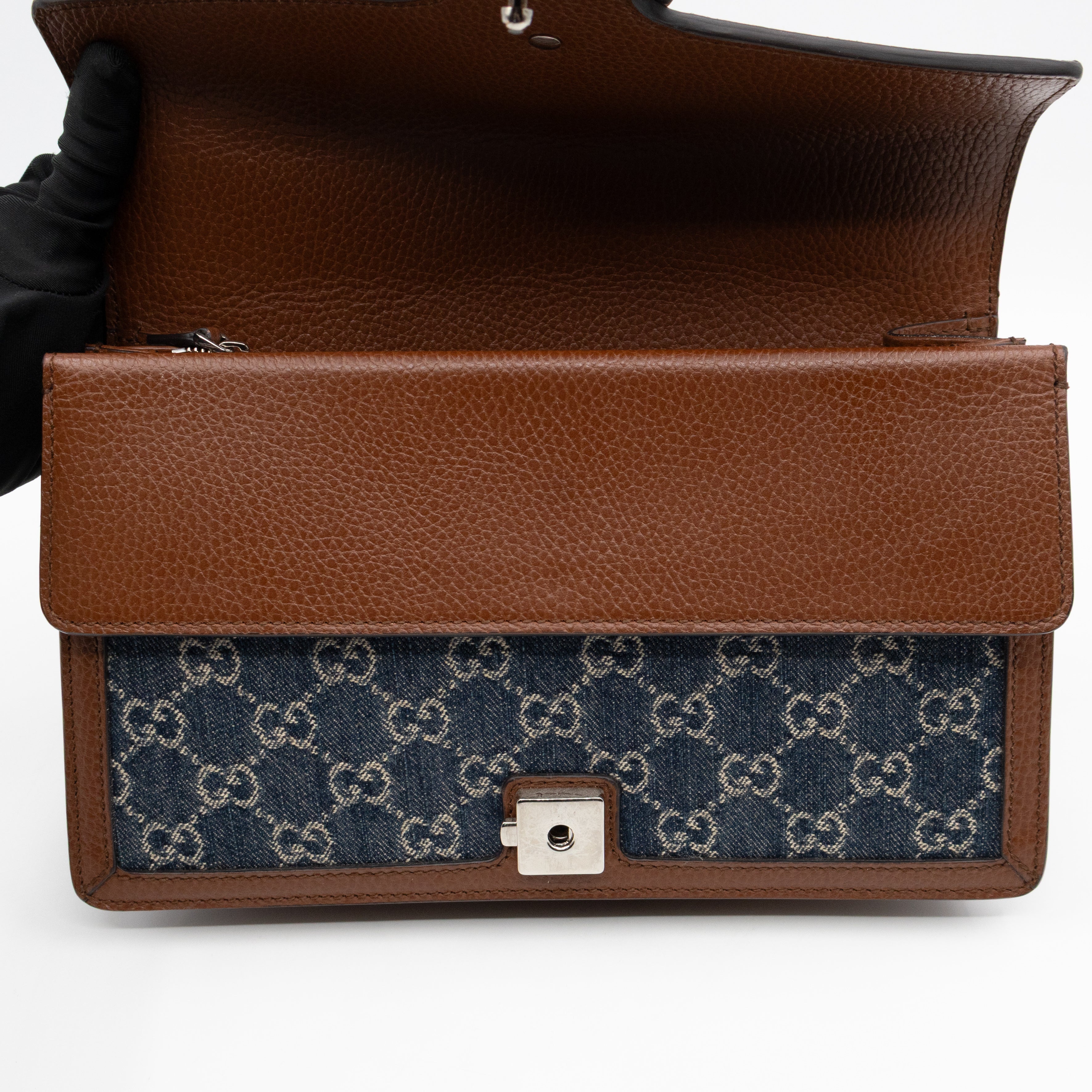 Dionysus Small GG Denim Blue