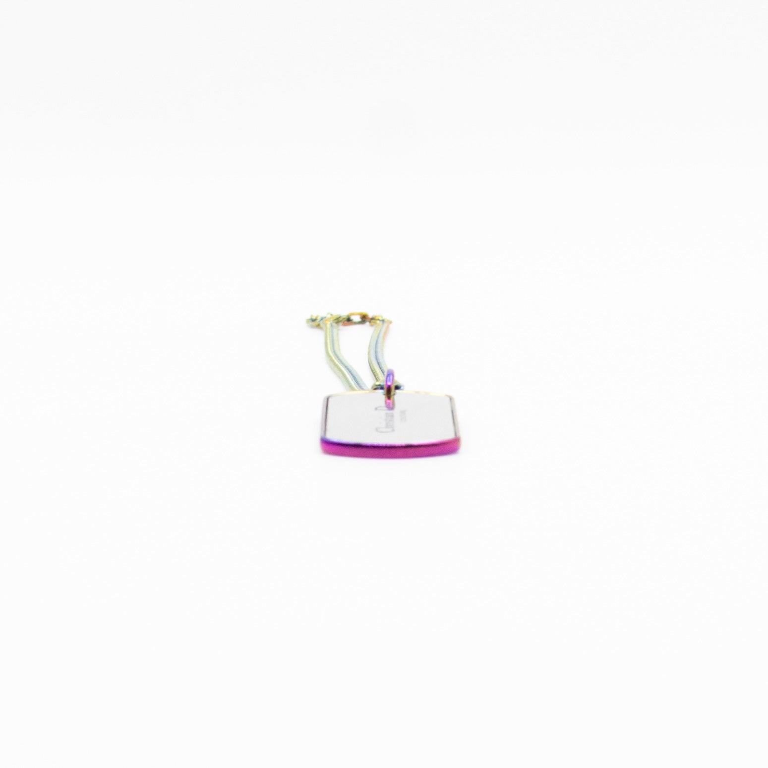 CD Couture Plate Pendant Necklace Multicolor