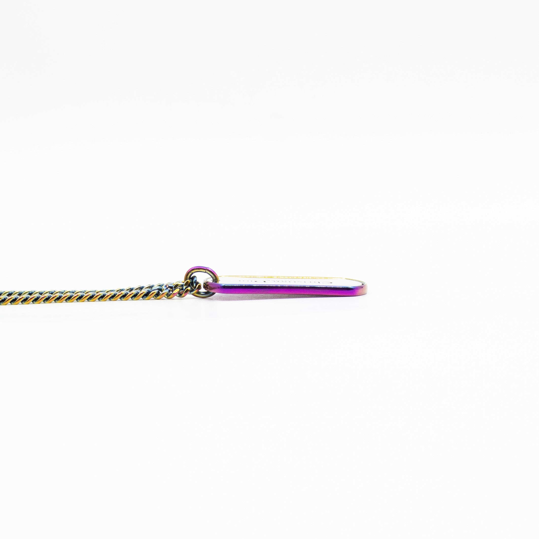 CD Couture Plate Pendant Necklace Multicolor