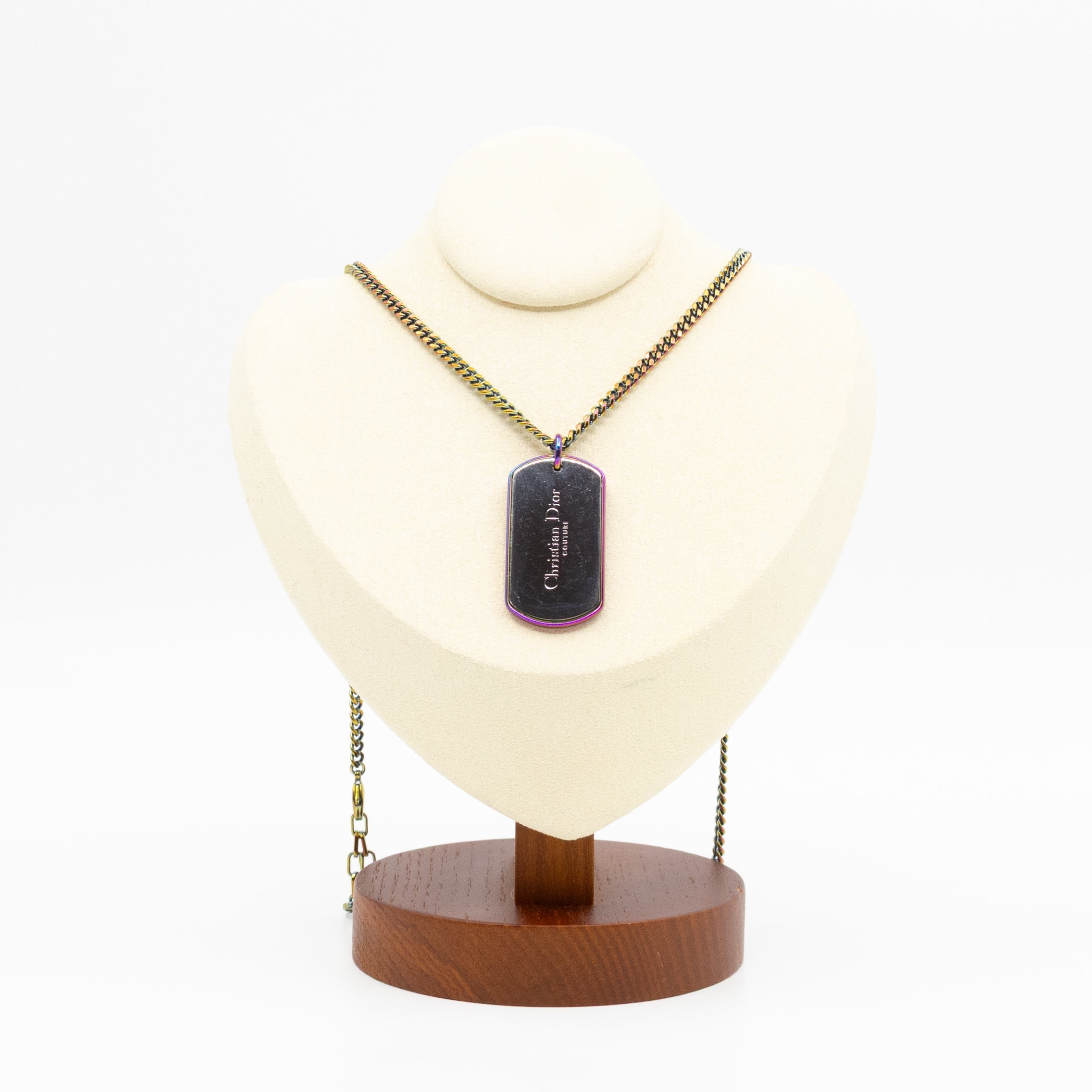 CD Couture Plate Pendant Necklace Multicolor