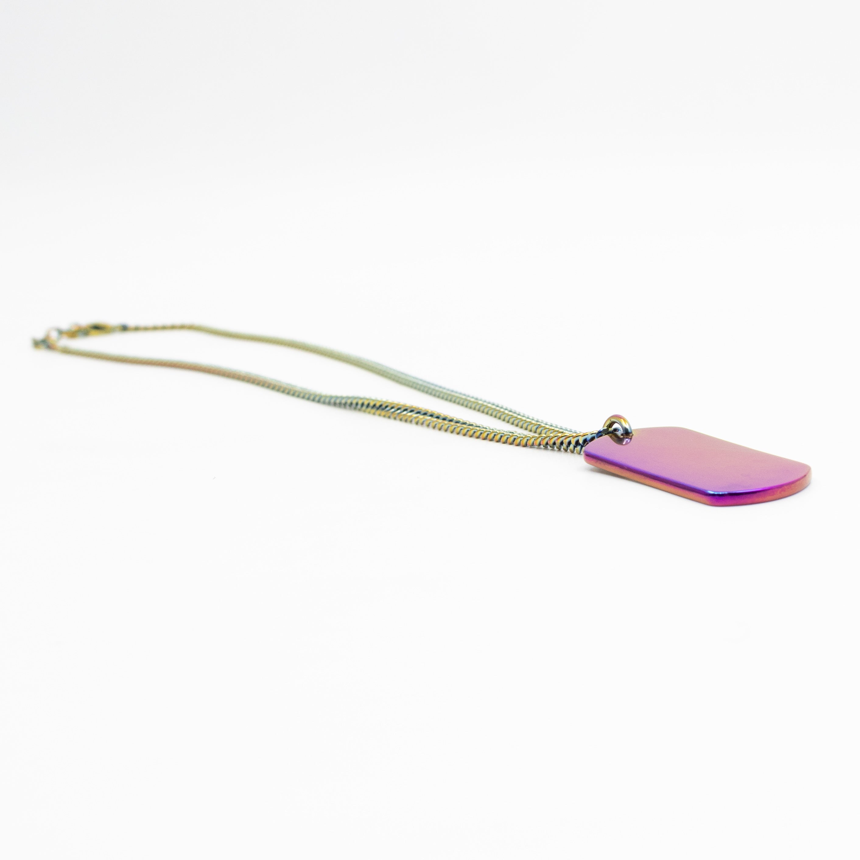 CD Couture Plate Pendant Necklace Multicolor