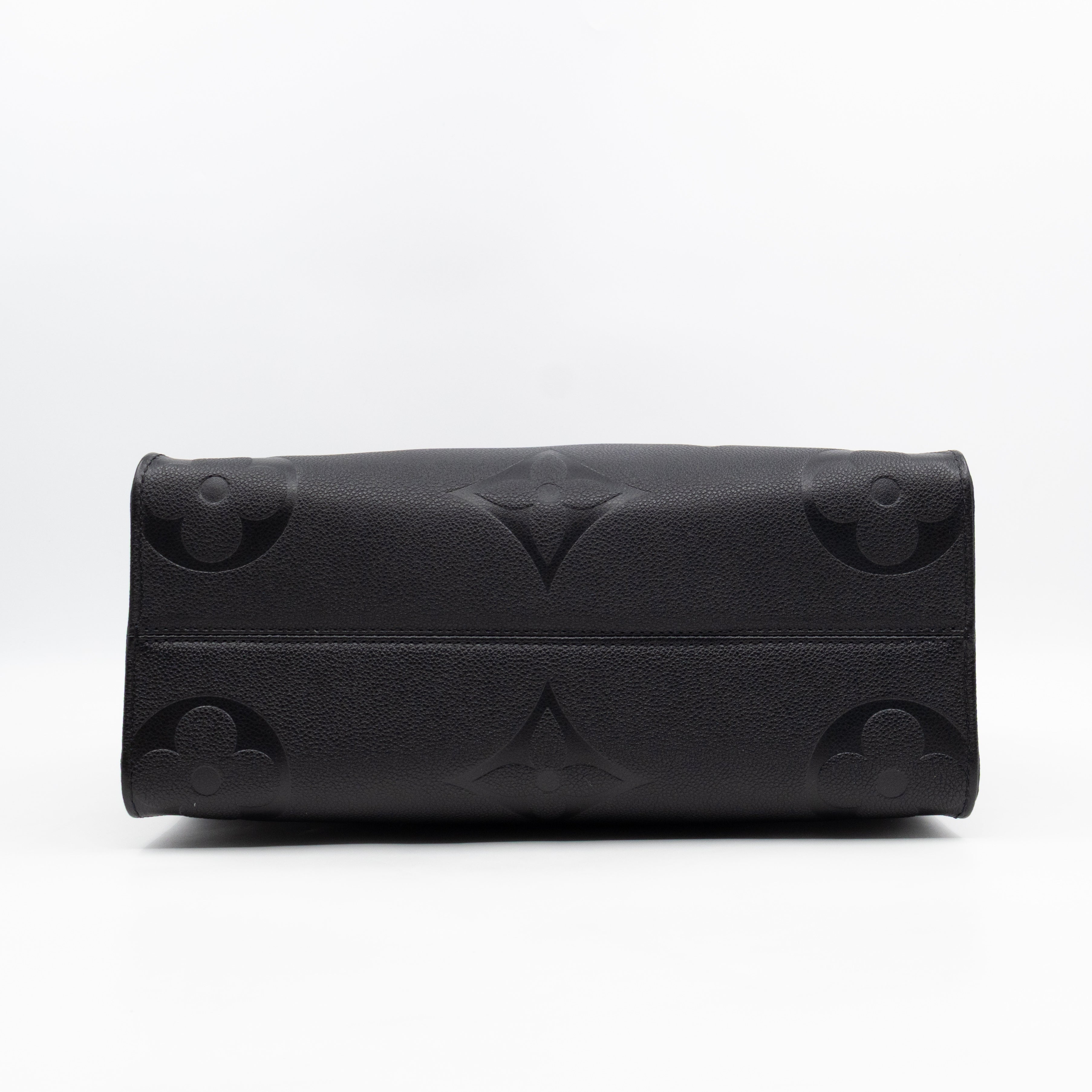 Onthego MM Black Monogram Empreinte