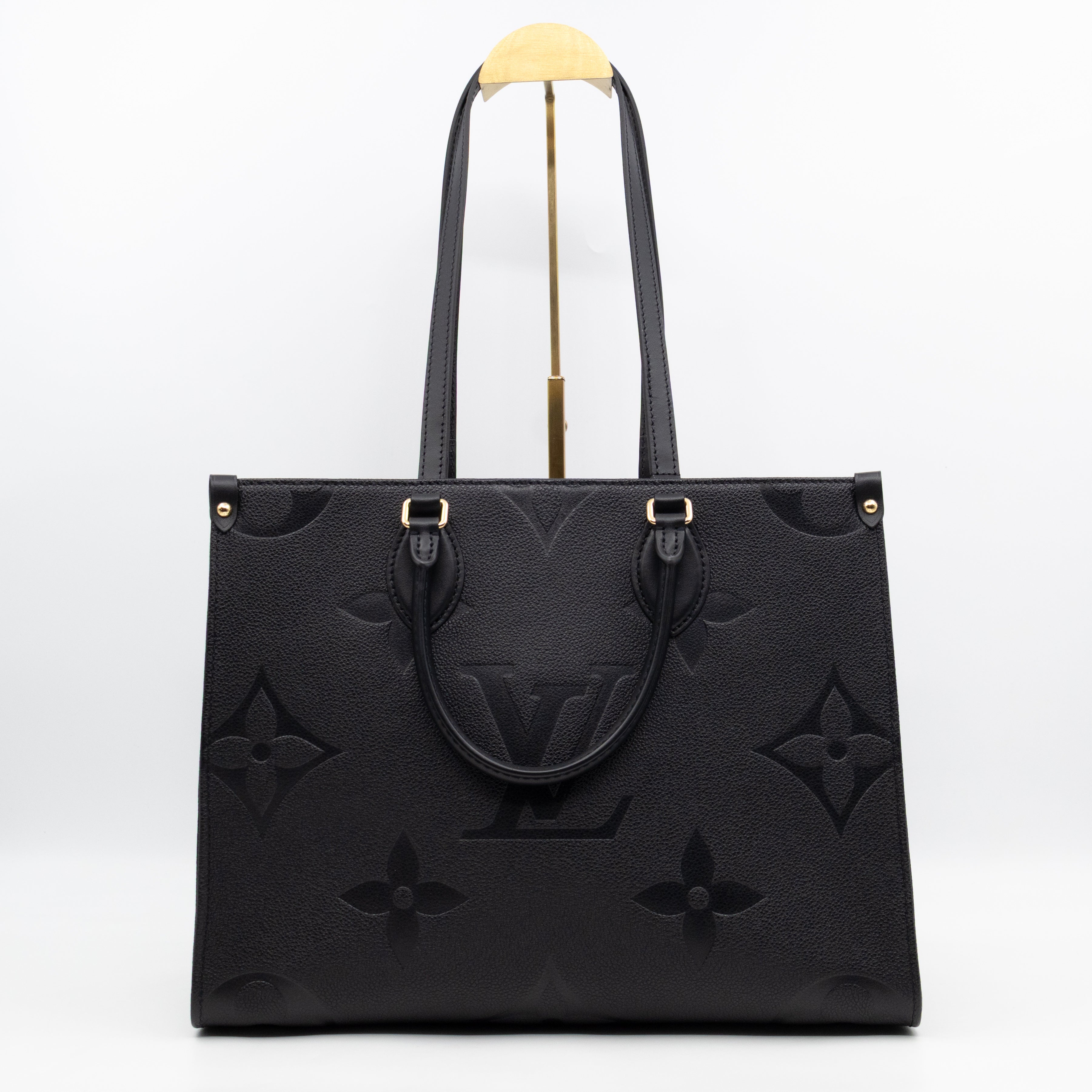 Onthego MM Black Monogram Empreinte