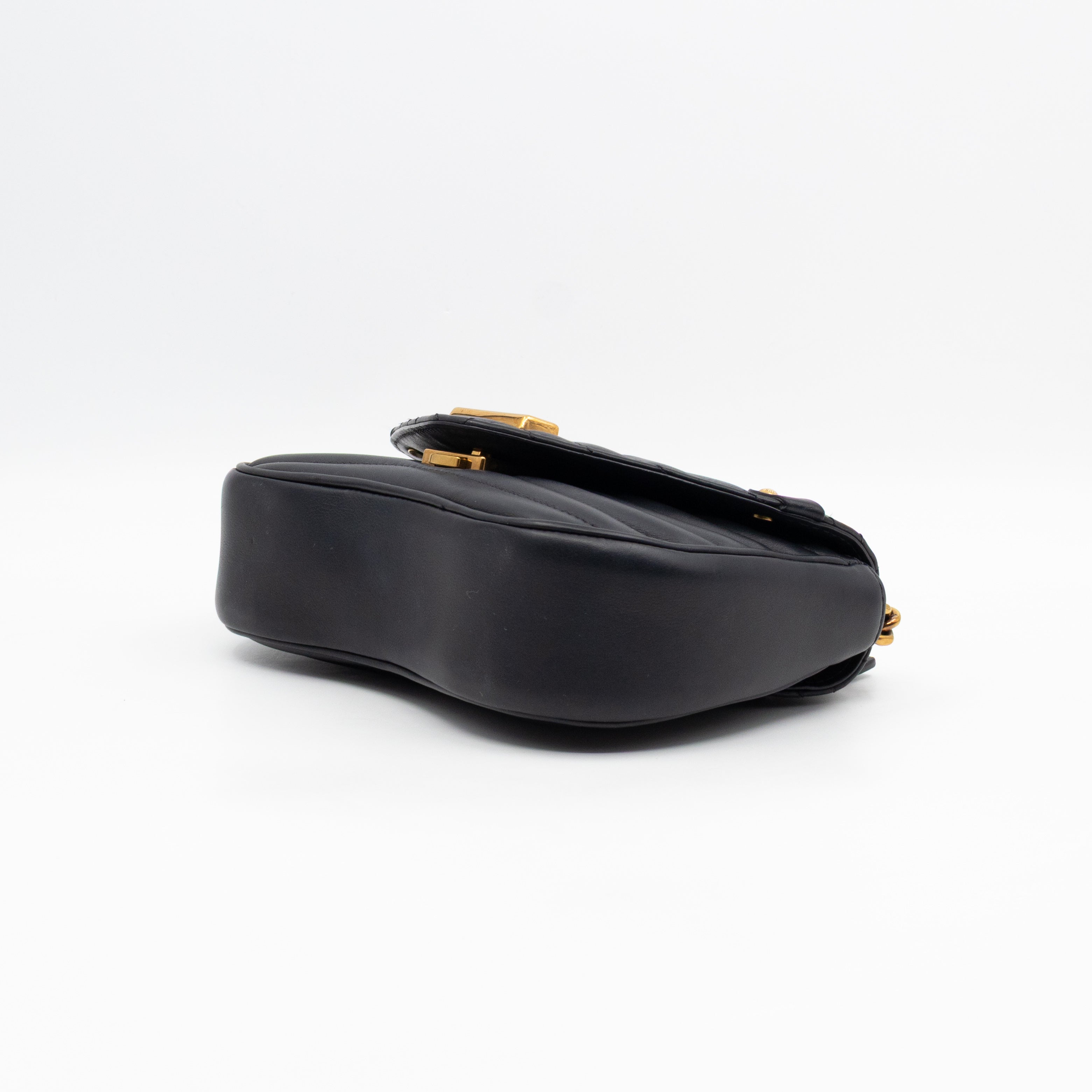 New Wave PM Shoulder Bag Black Leather